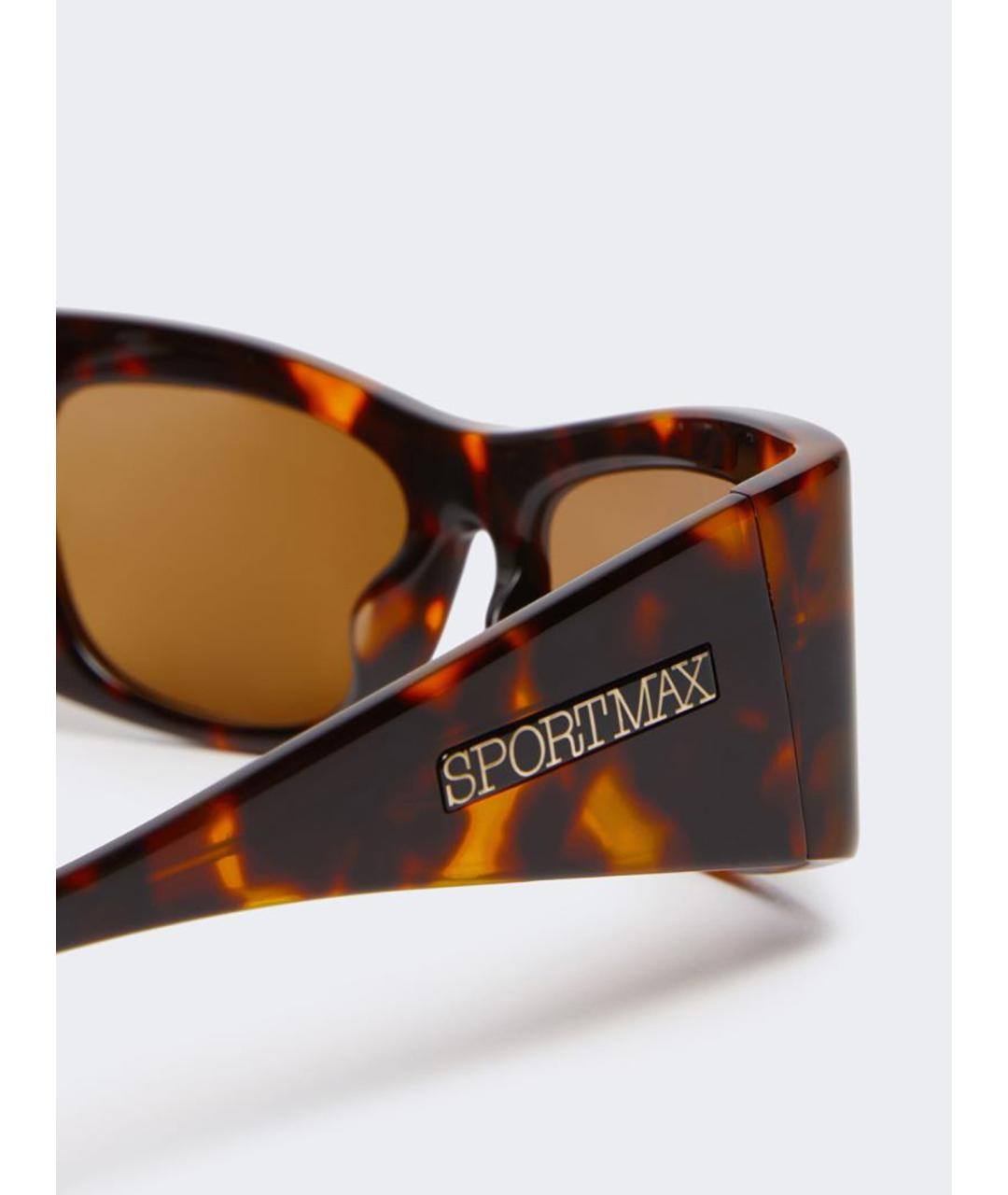 SPORTMAX Коричневые солнцезащитные очки, фото 3