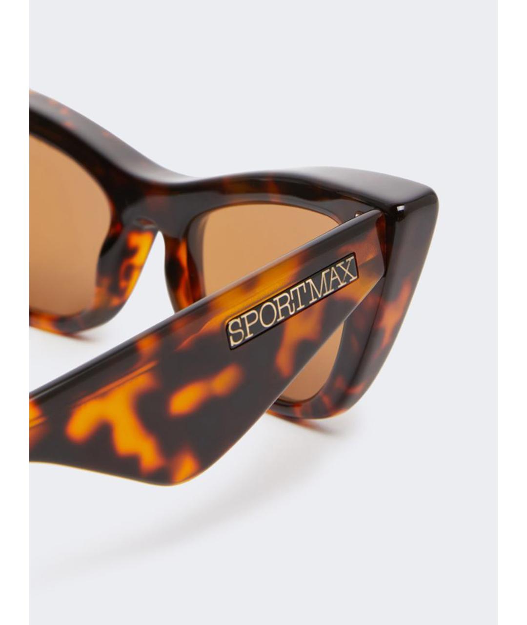 SPORTMAX Коричневые солнцезащитные очки, фото 4