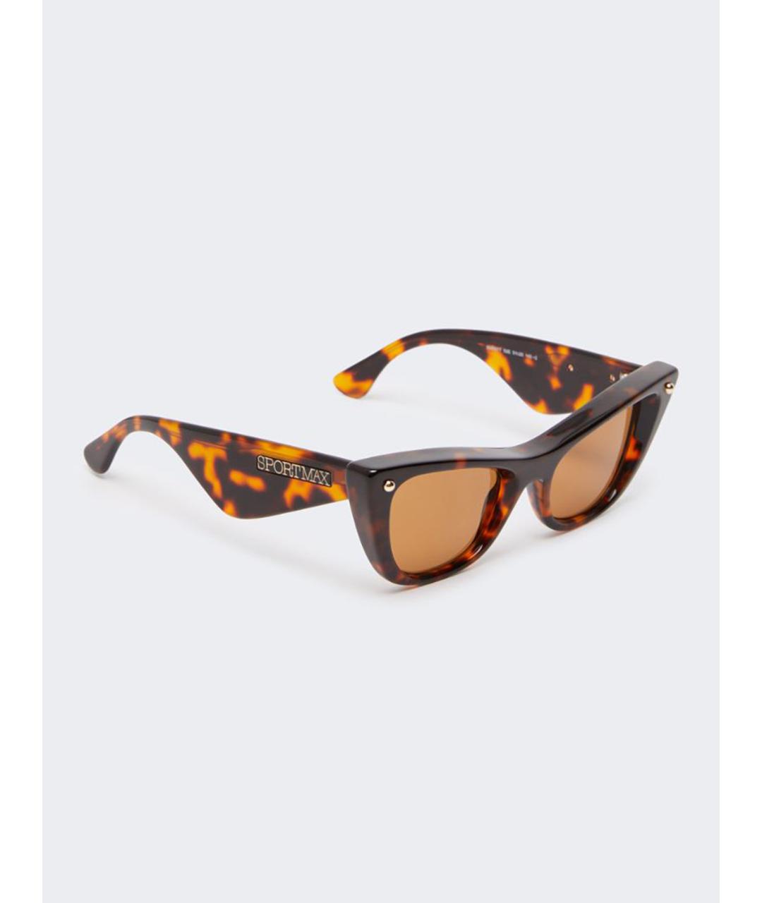 SPORTMAX Коричневые солнцезащитные очки, фото 3