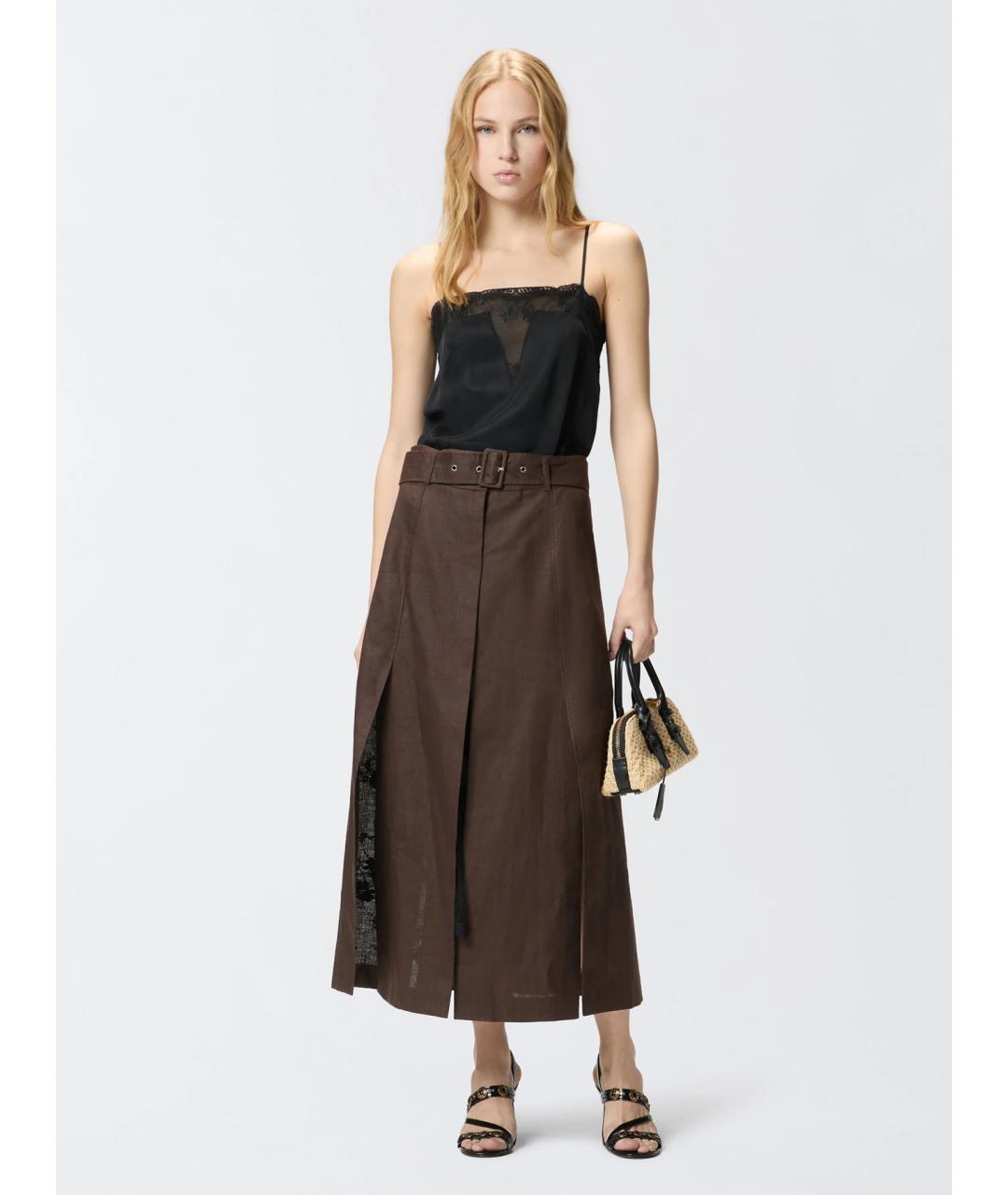 PINKO Мульти вискозное коктейльное платье, фото 2