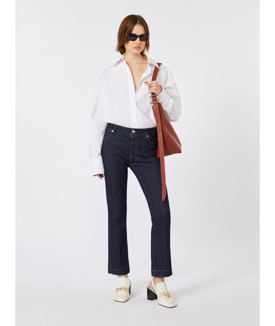 SPORTMAX Коричневая кожаная сумка через плечо, фото 5