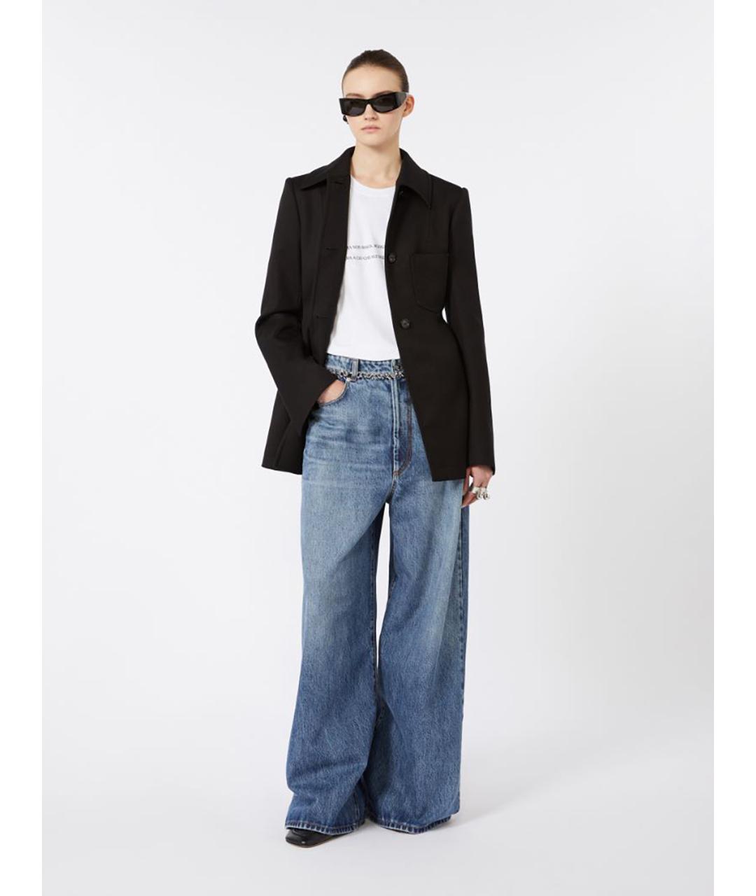 SPORTMAX Черный хлопковый жакет/пиджак, фото 2