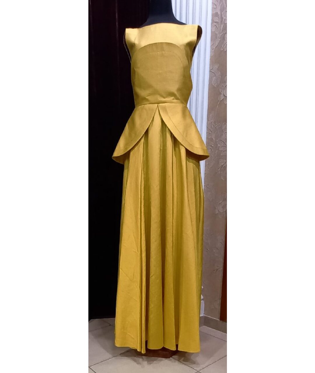 AVTANDIL Желтое шелковое платье, фото 10