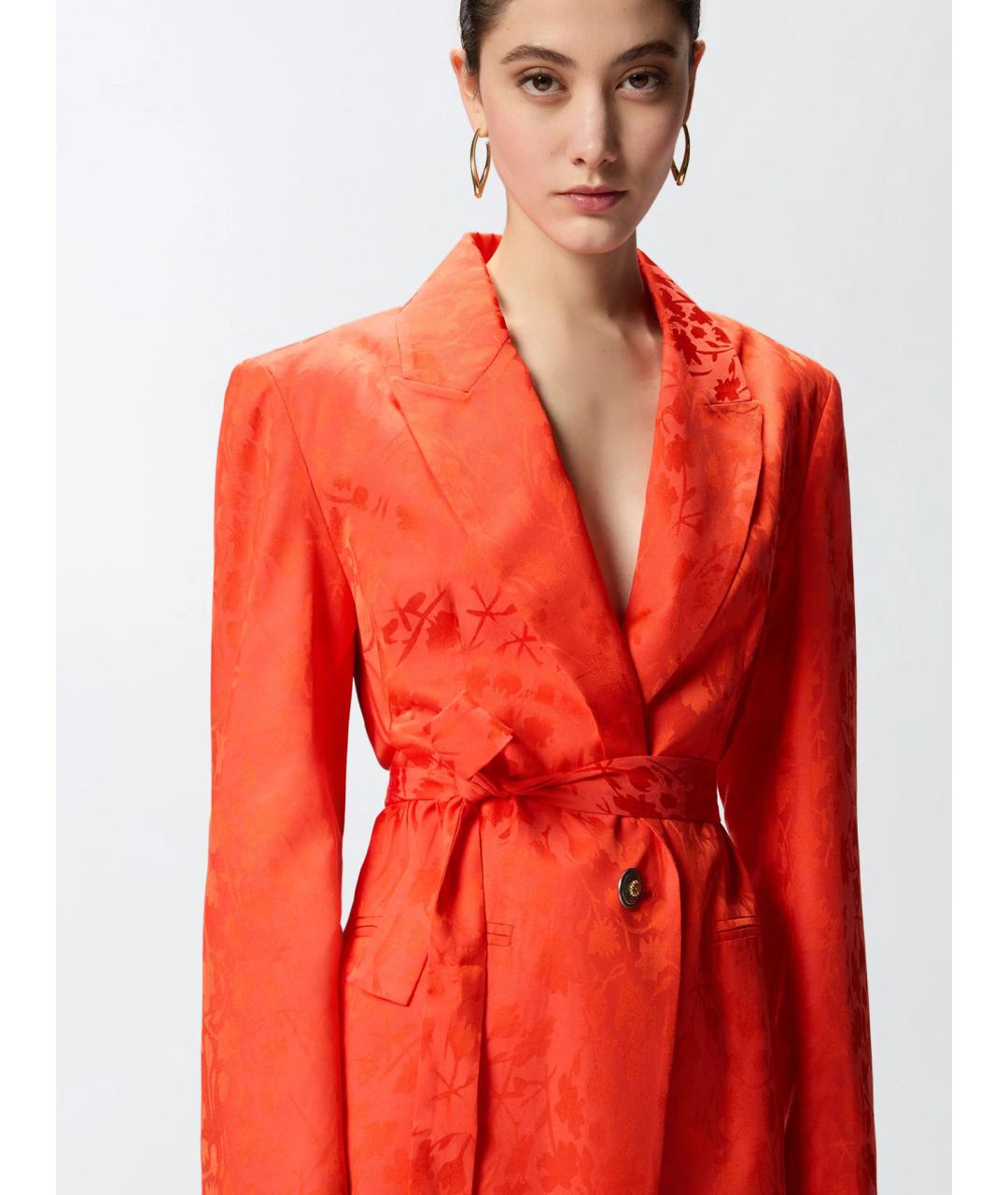PINKO Красный вискозный жакет/пиджак, фото 5