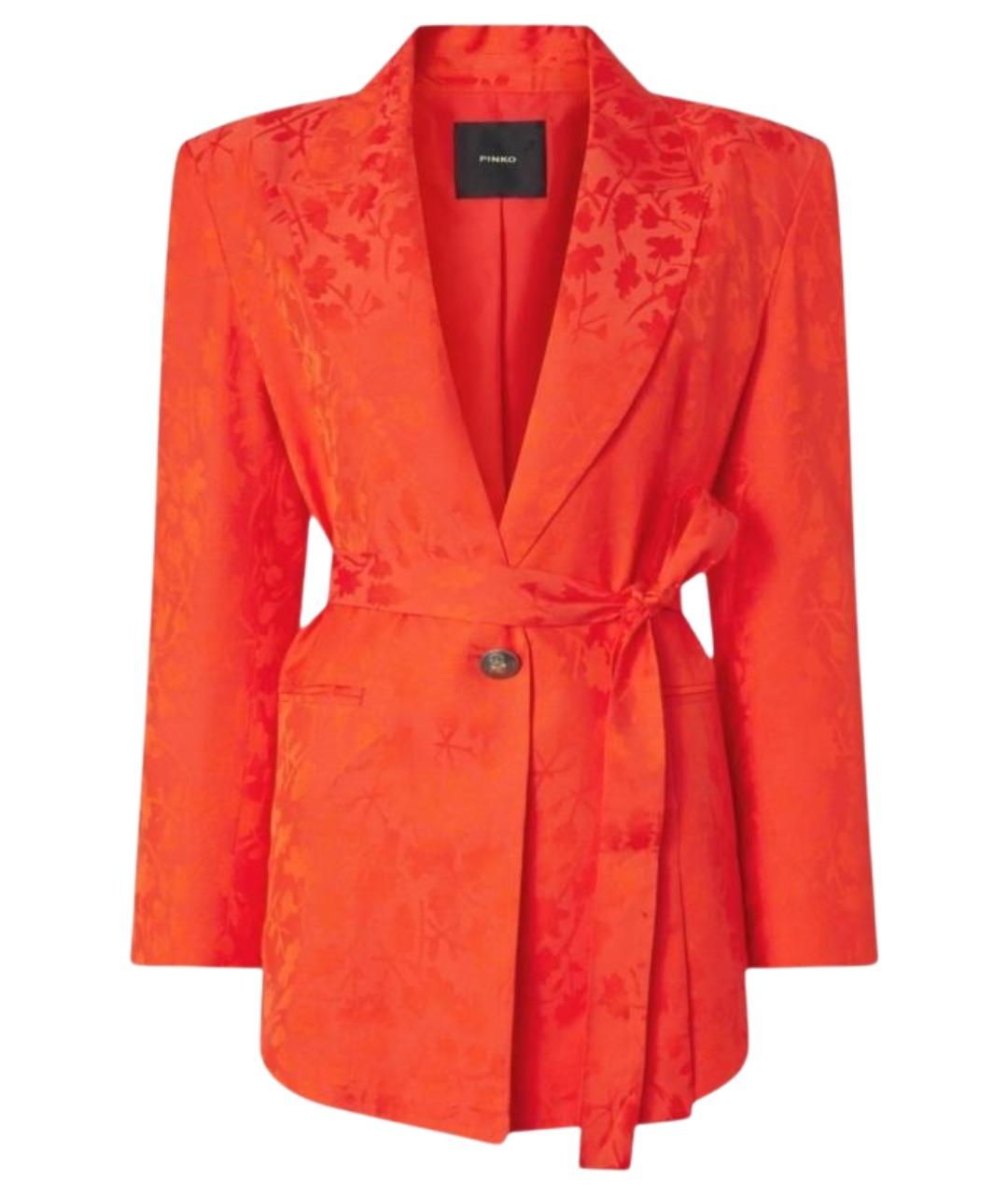 PINKO Красный вискозный жакет/пиджак, фото 1