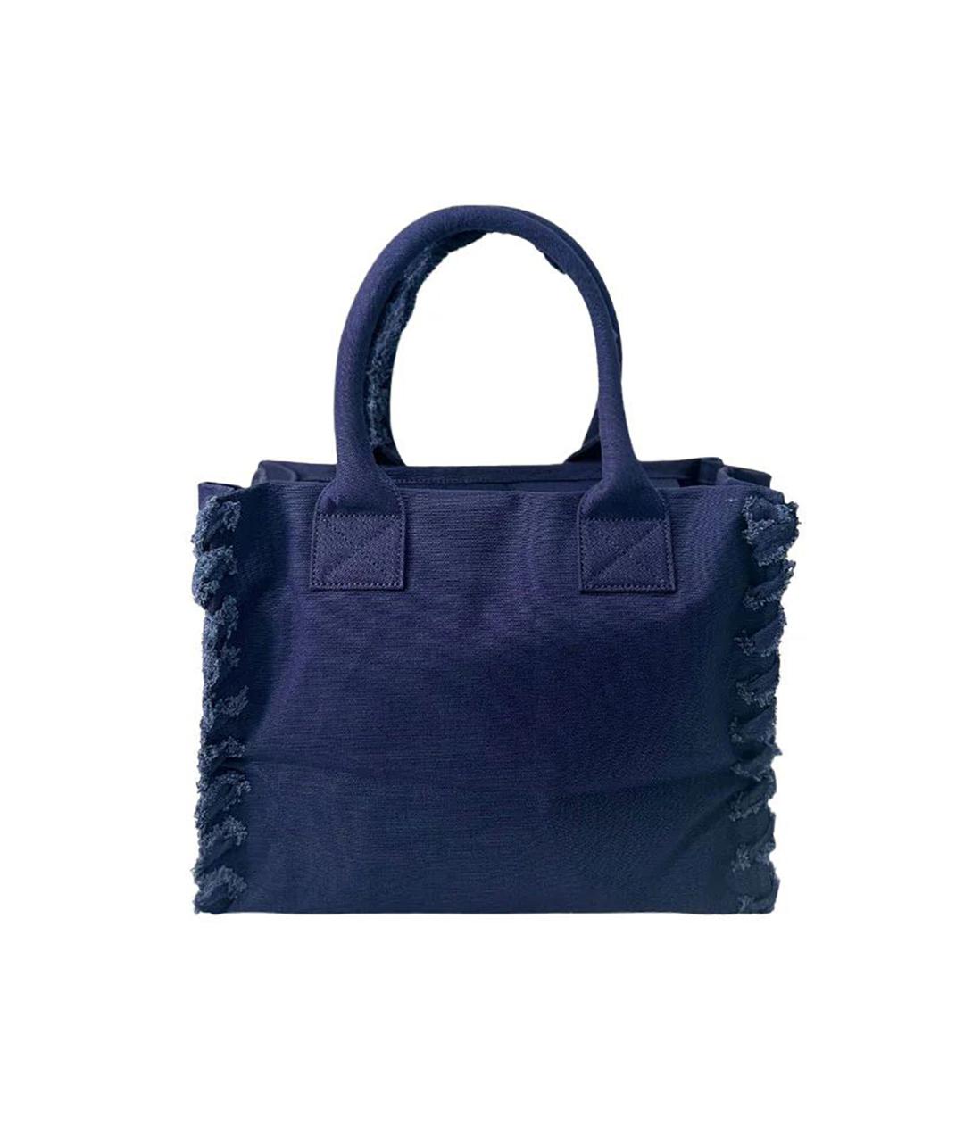 PINKO Синяя тканевая сумка тоут, фото 3