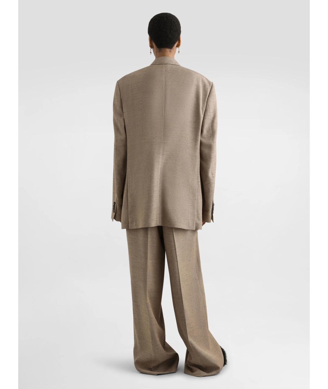 DOLCE&GABBANA Бежевый вискозный жакет/пиджак, фото 4