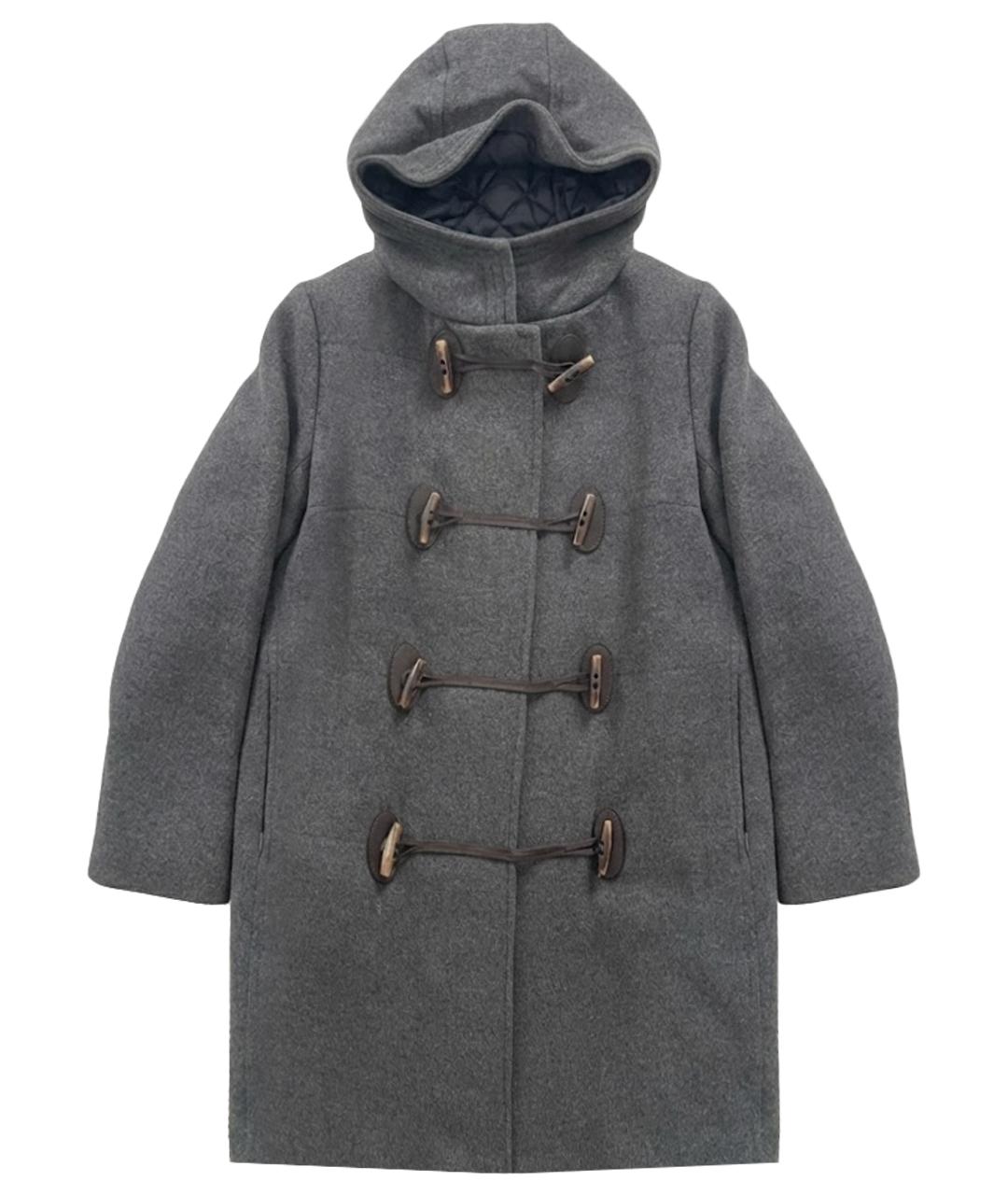 MONCLER Серая шерстяная куртка, фото 1