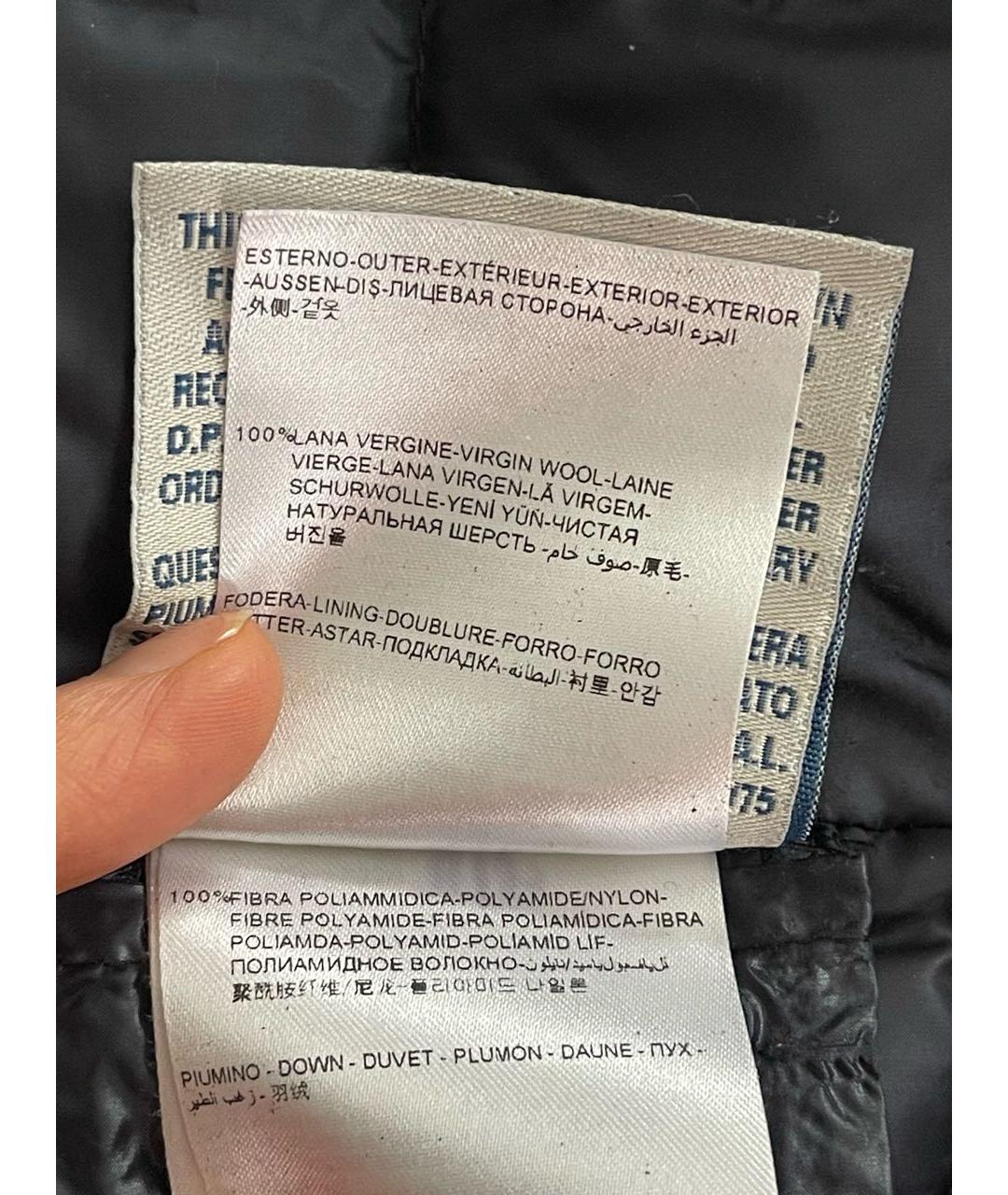 MONCLER Серая шерстяная куртка, фото 8