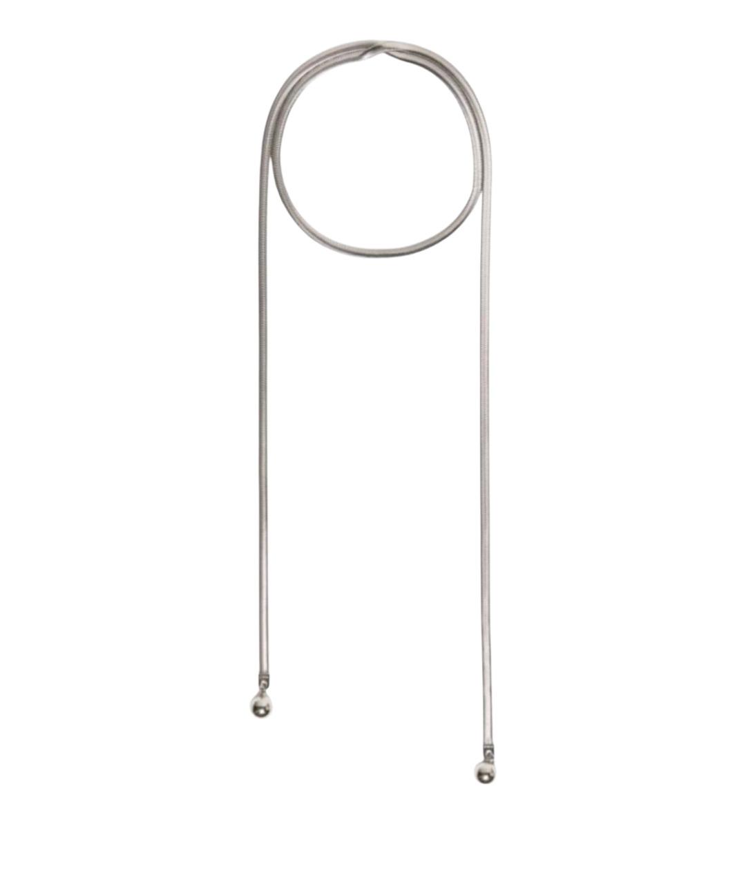 SPORTMAX Серебряное металлическое колье, фото 1