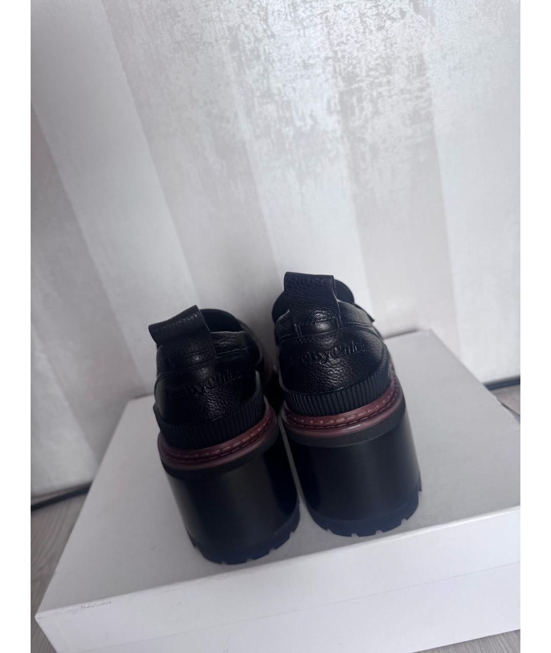 SEE BY CHLOE Коричневые кожаные брогги и оксфорды, фото 5