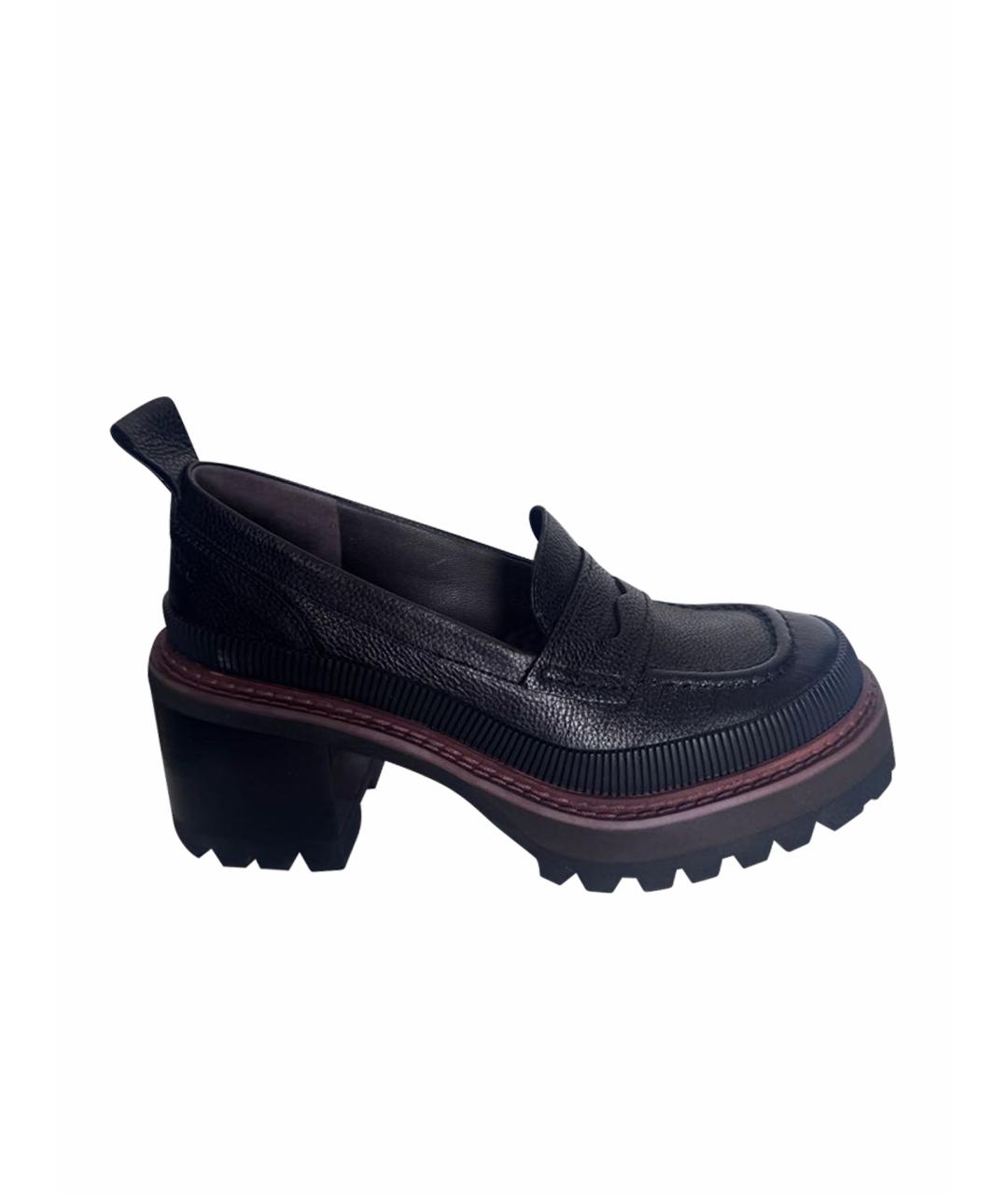 SEE BY CHLOE Коричневые кожаные брогги и оксфорды, фото 1