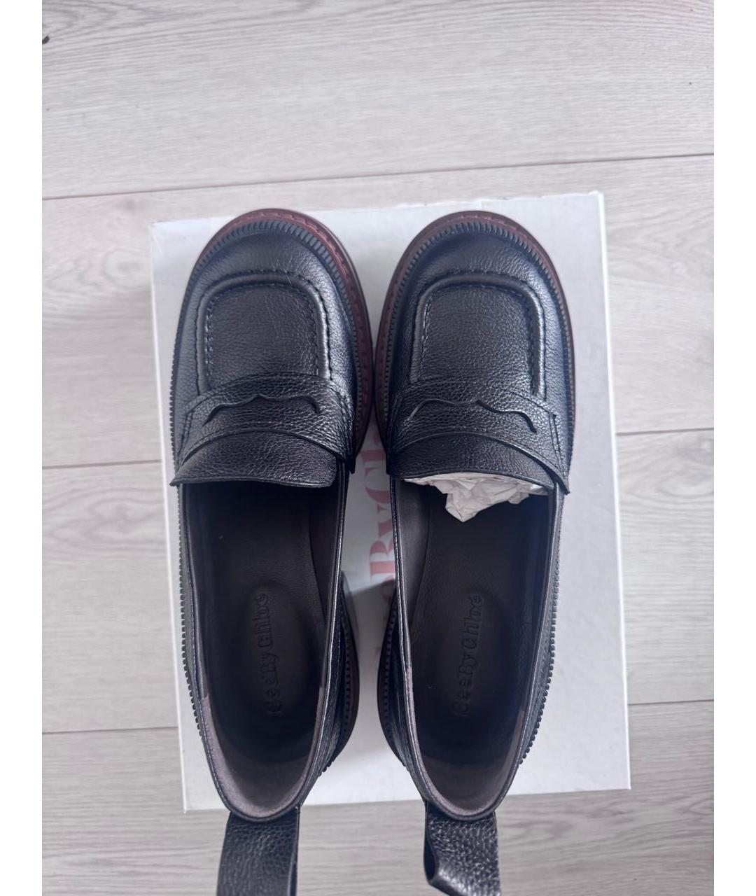 SEE BY CHLOE Коричневые кожаные брогги и оксфорды, фото 4