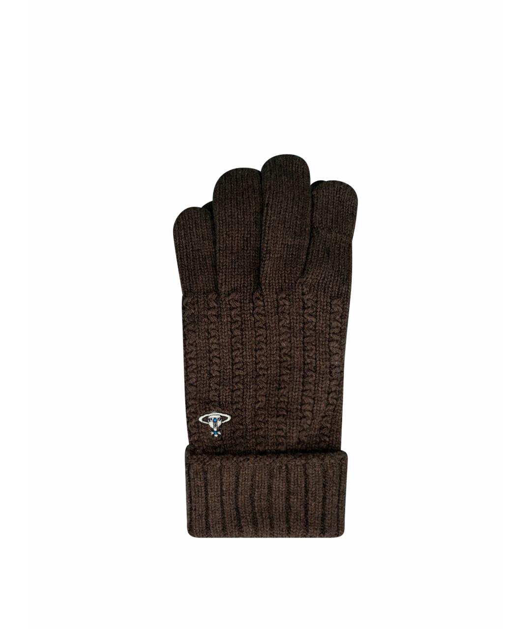 VIVIENNE WESTWOOD Коричневые перчатки, фото 1