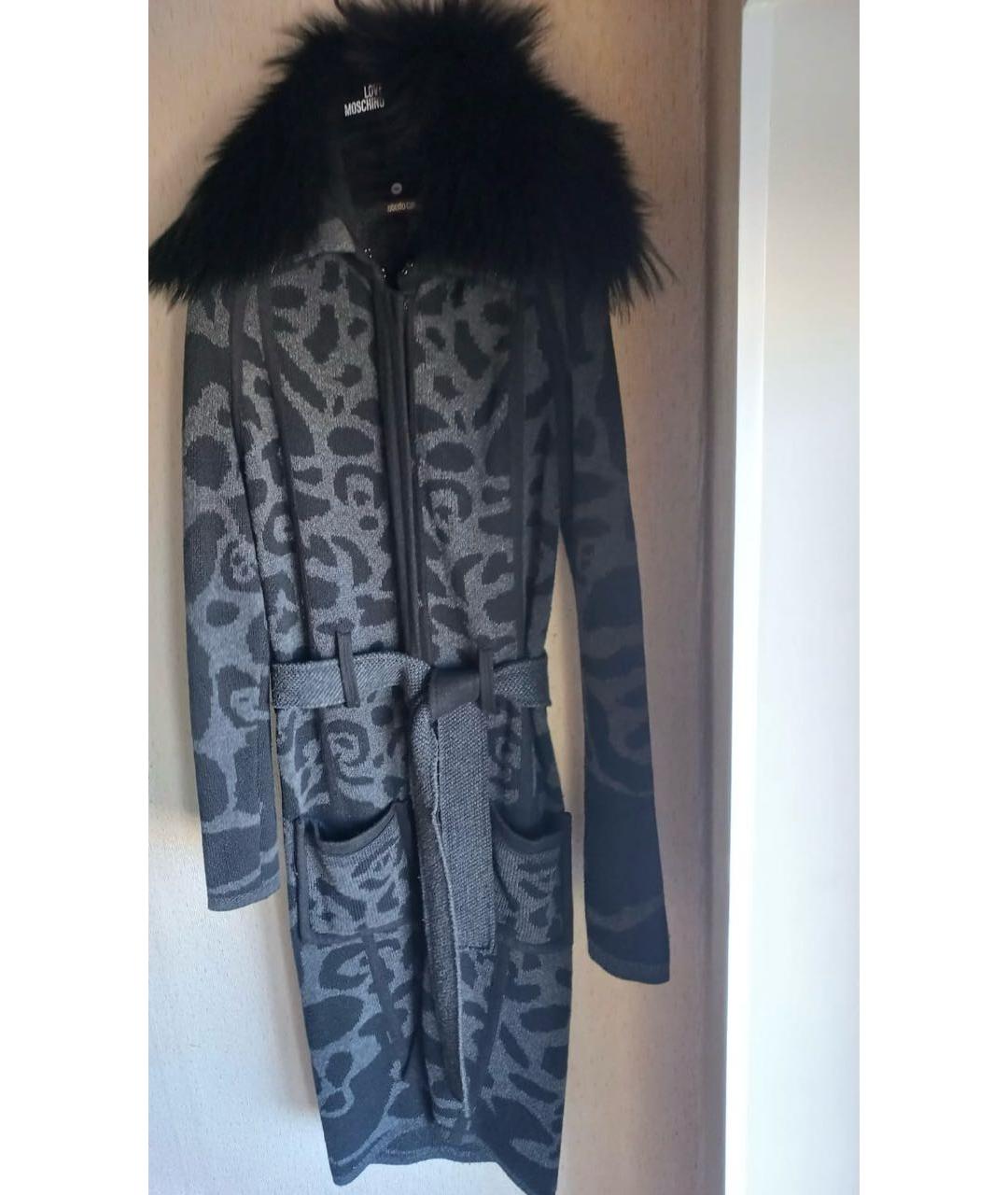 ROBERTO CAVALLI Мульти шерстяное пальто, фото 4