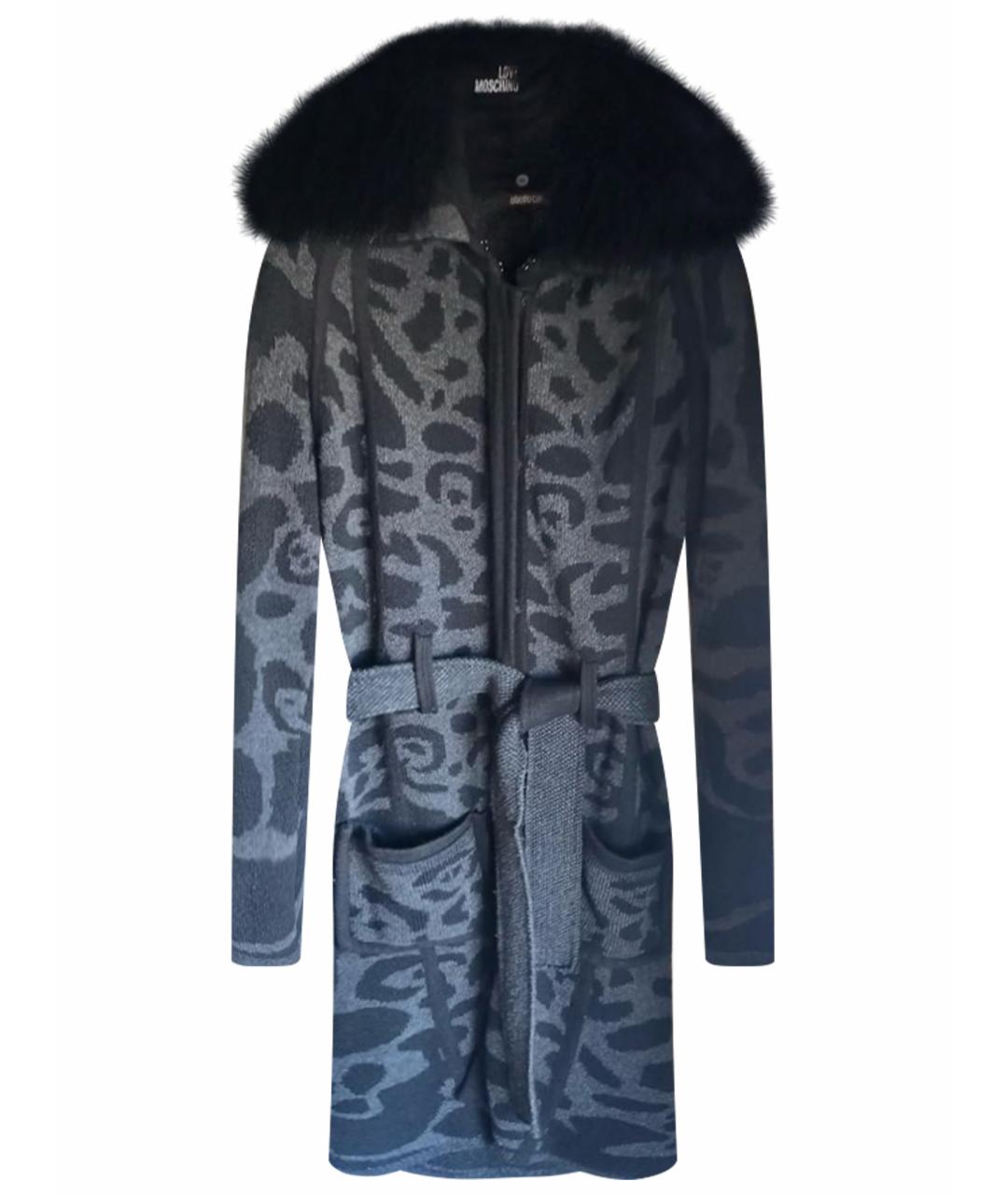 ROBERTO CAVALLI Мульти шерстяное пальто, фото 1