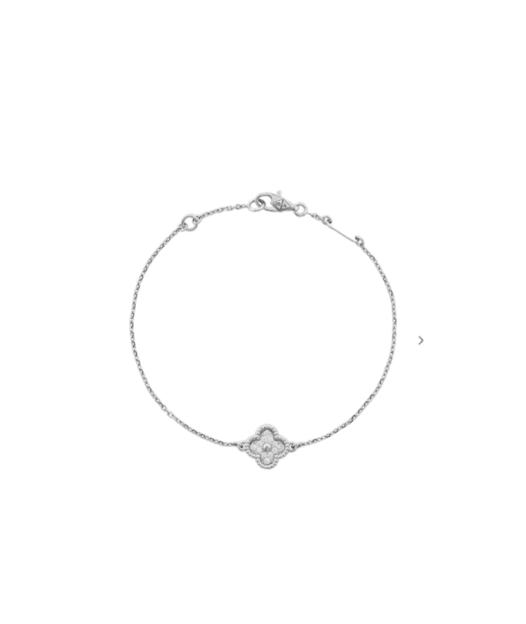 VAN CLEEF & ARPELS Серебрянный браслет из белого золота, фото 4