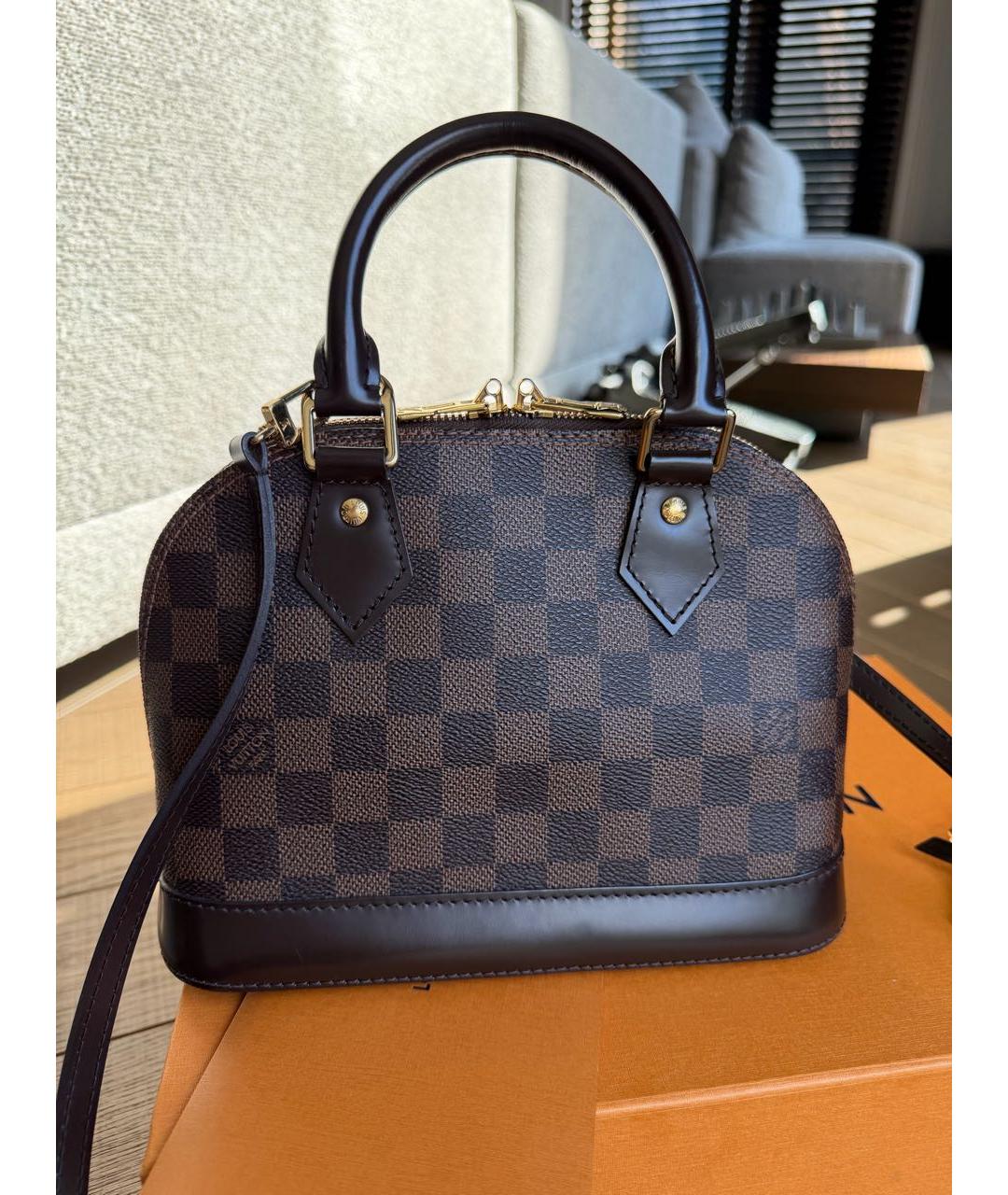 LOUIS VUITTON Коричневая сумка через плечо, фото 9