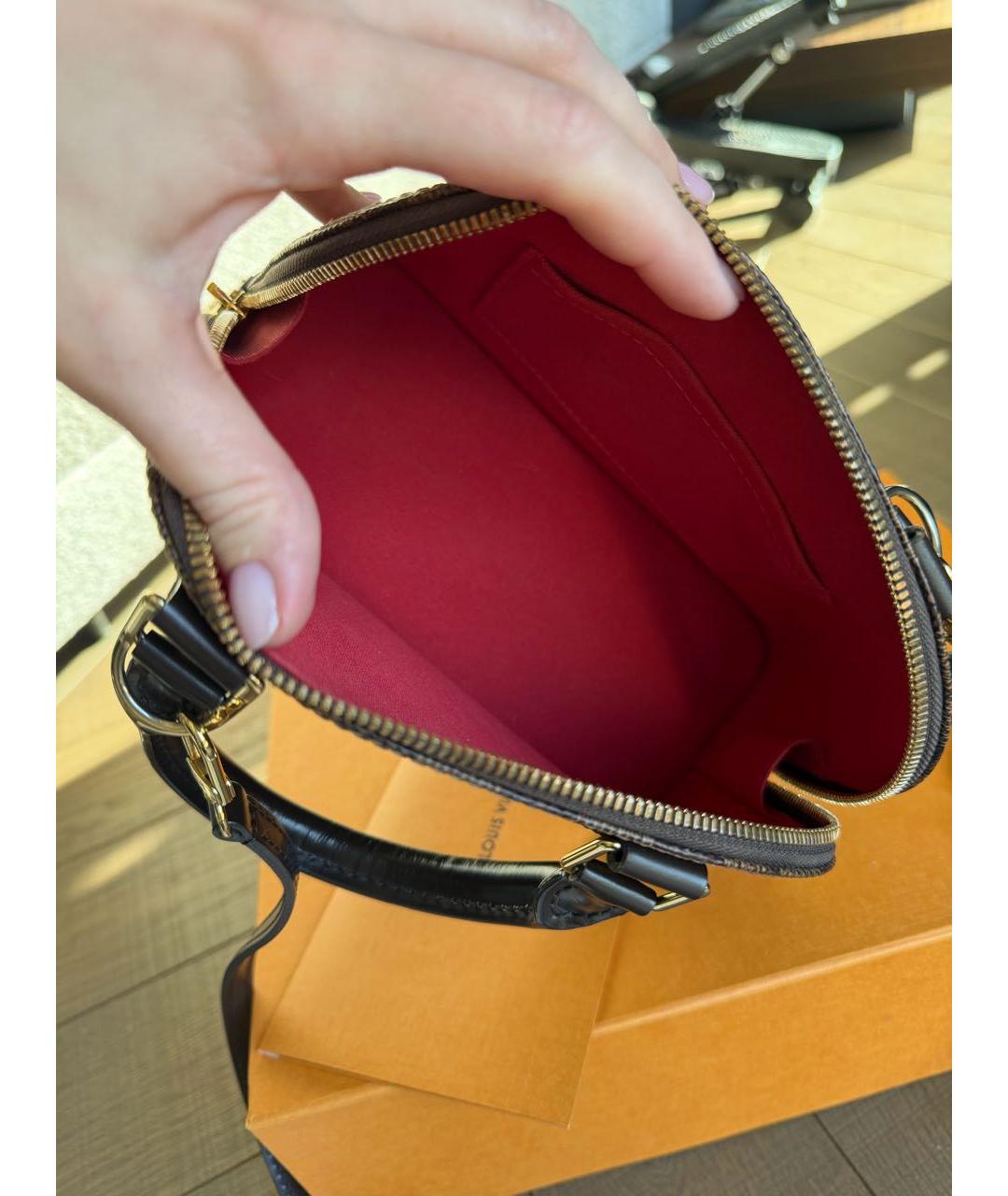 LOUIS VUITTON Коричневая сумка через плечо, фото 4