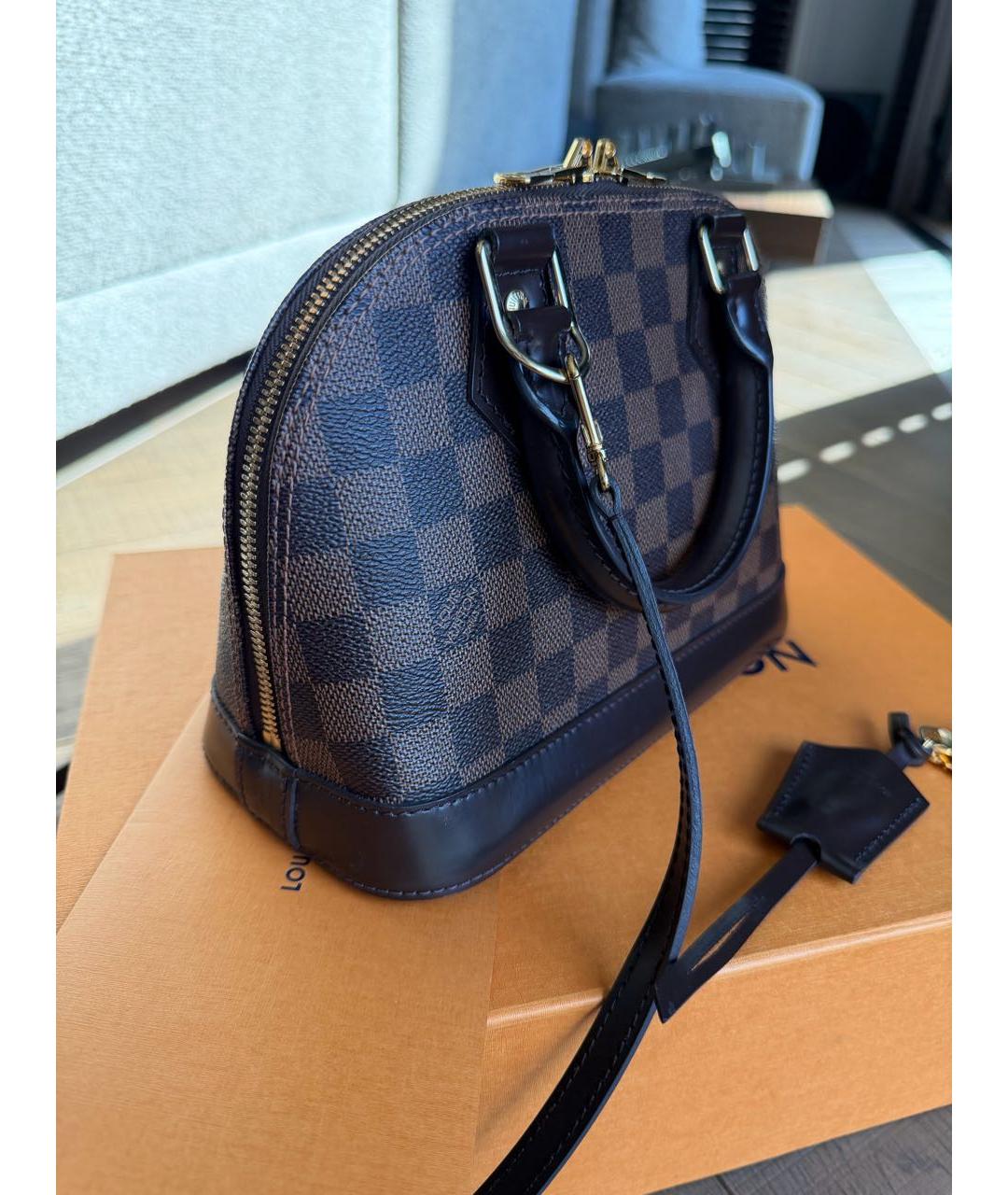 LOUIS VUITTON Коричневая сумка через плечо, фото 3