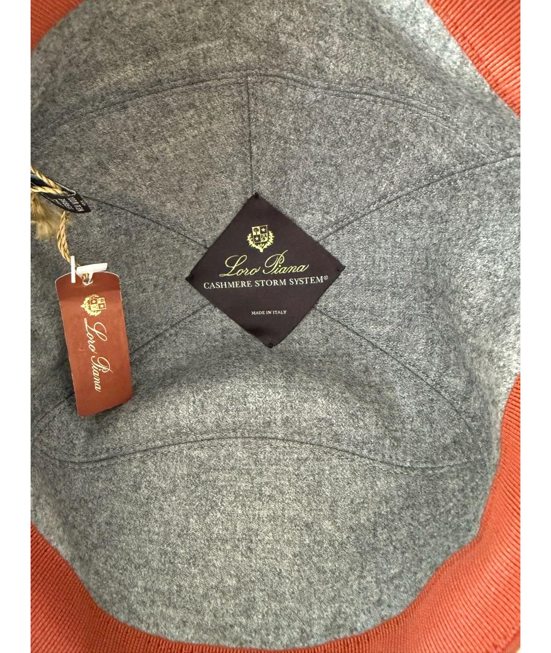 LORO PIANA Белая кашемировая кепка, фото 5