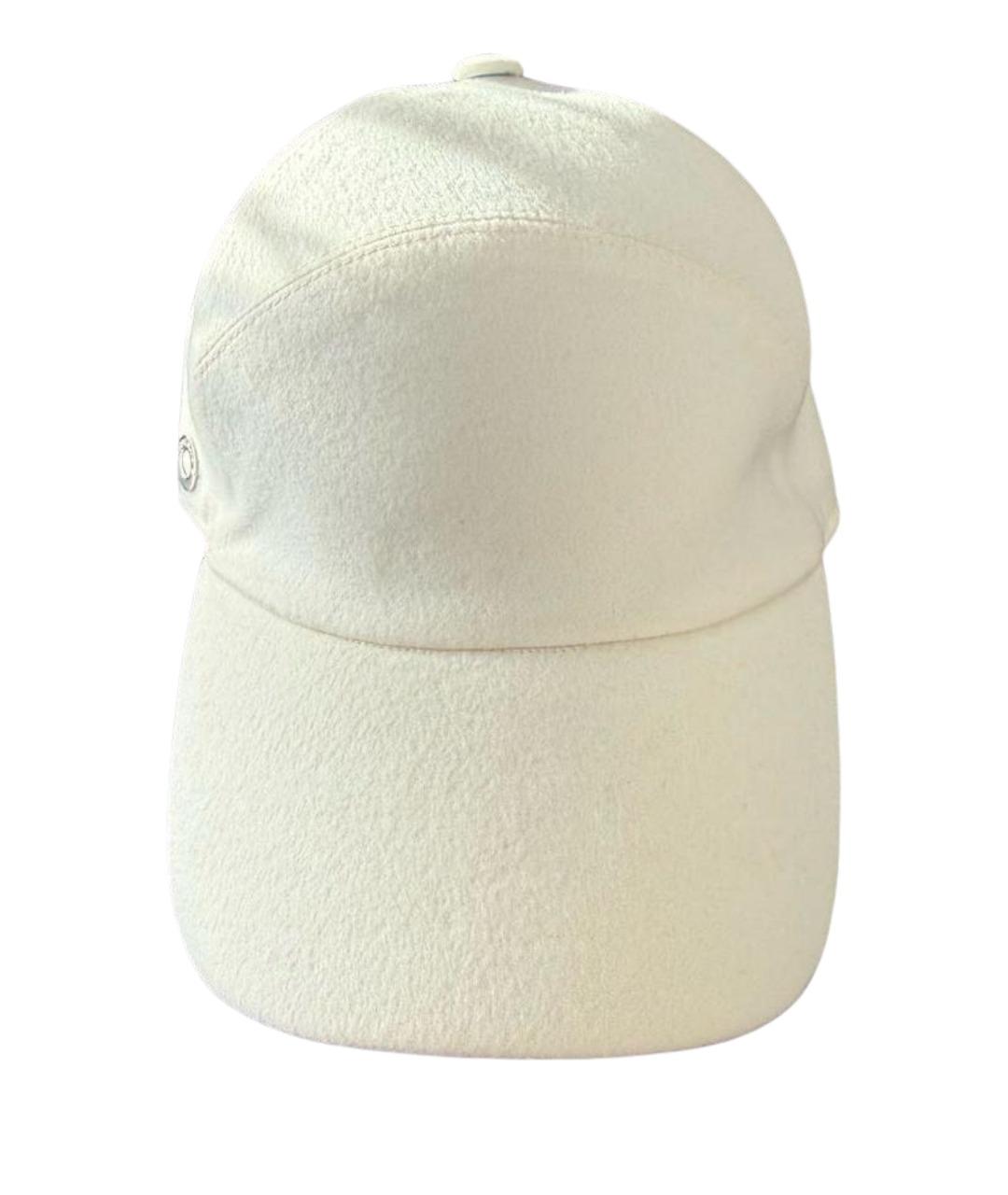 LORO PIANA Белая кашемировая кепка, фото 1