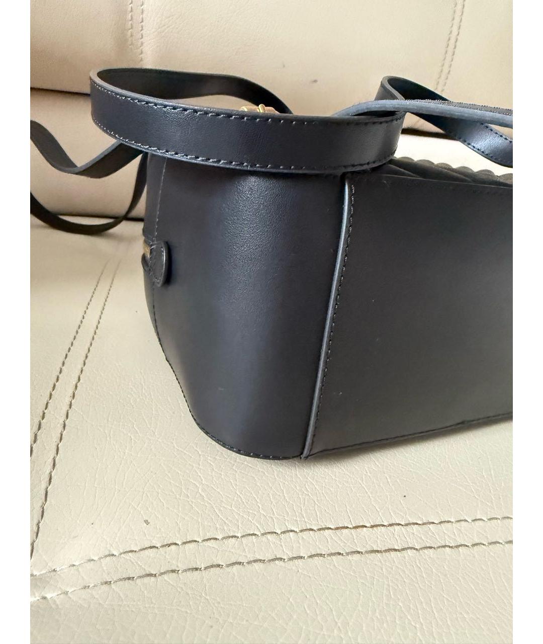 PINKO Черный кожаный рюкзак, фото 6