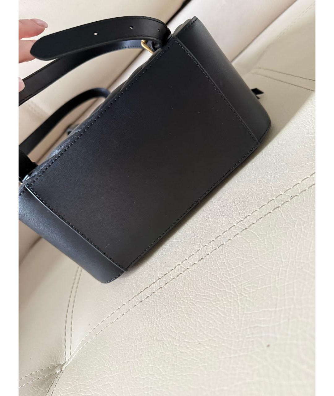 PINKO Черный кожаный рюкзак, фото 5