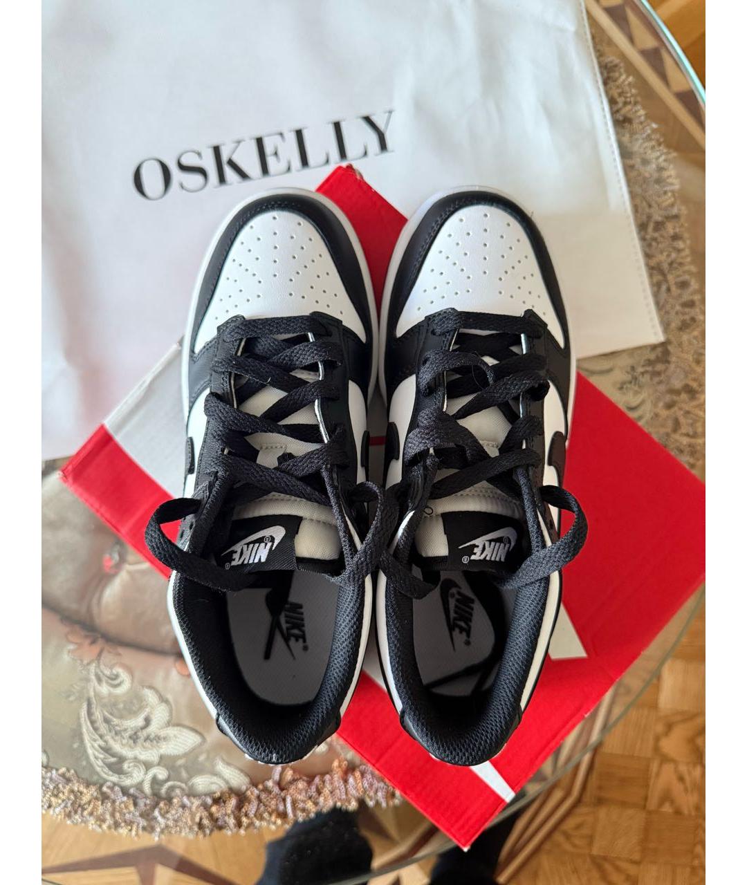 NIKE Черные кожаные кроссовки, фото 3