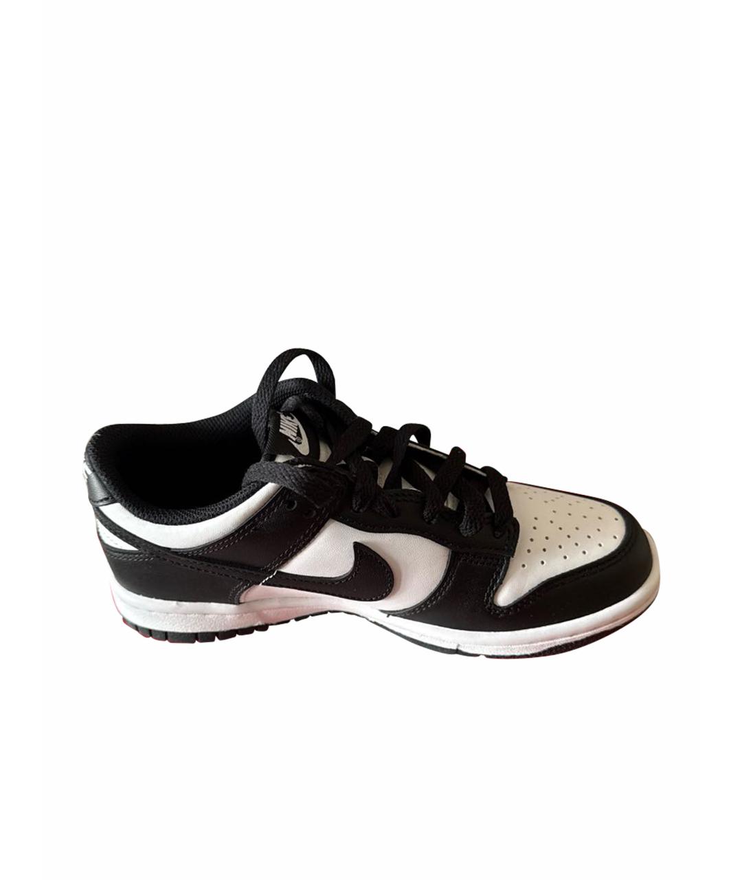 NIKE Черные кожаные кроссовки, фото 1