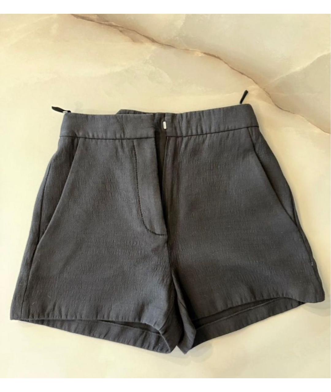 VALENTINO Черные шерстяные шорты, фото 5