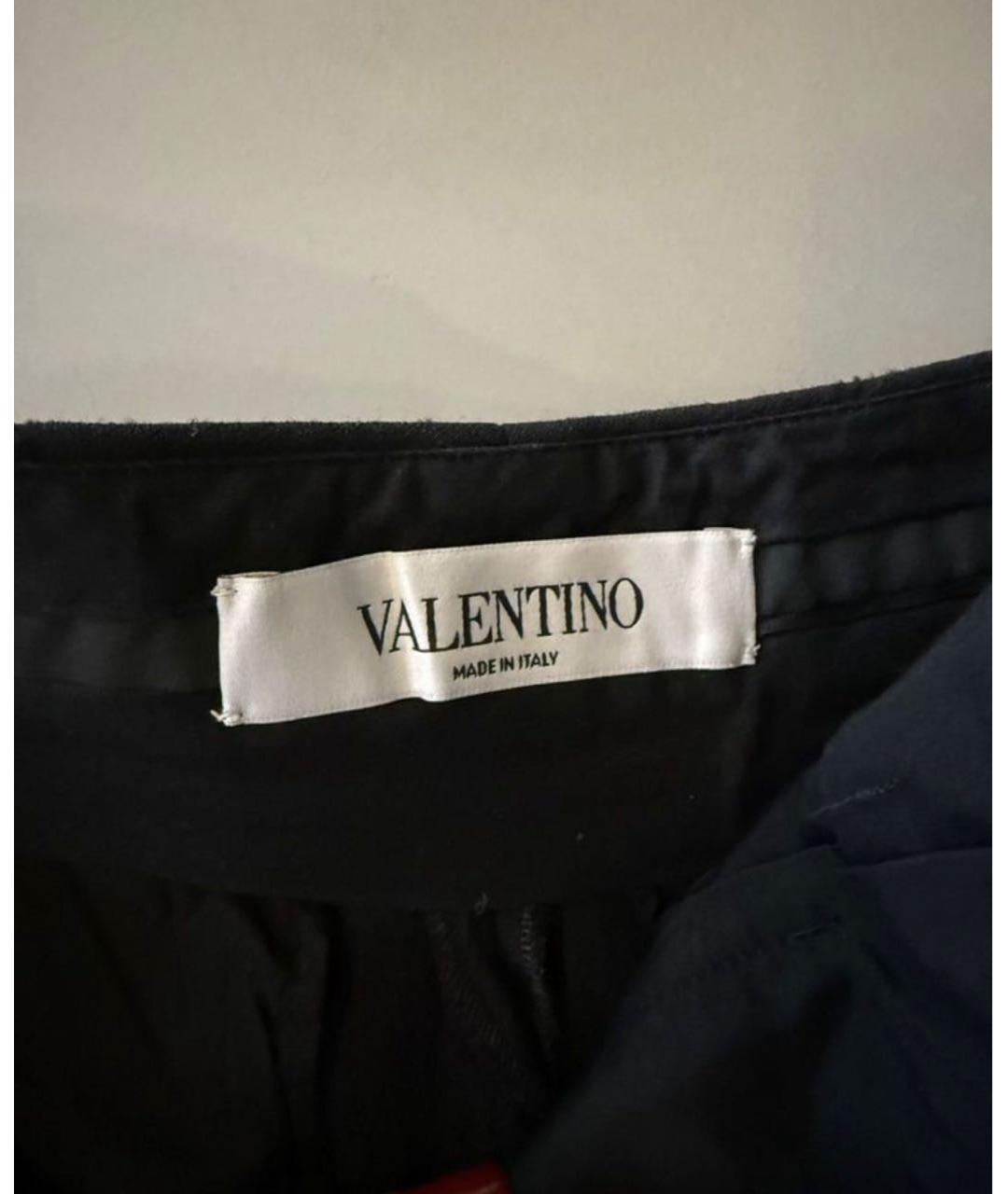 VALENTINO Черные шерстяные шорты, фото 3