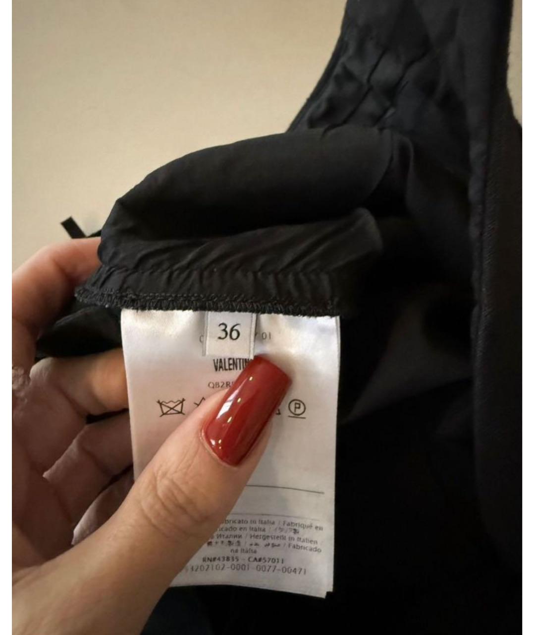 VALENTINO Черные шерстяные шорты, фото 4