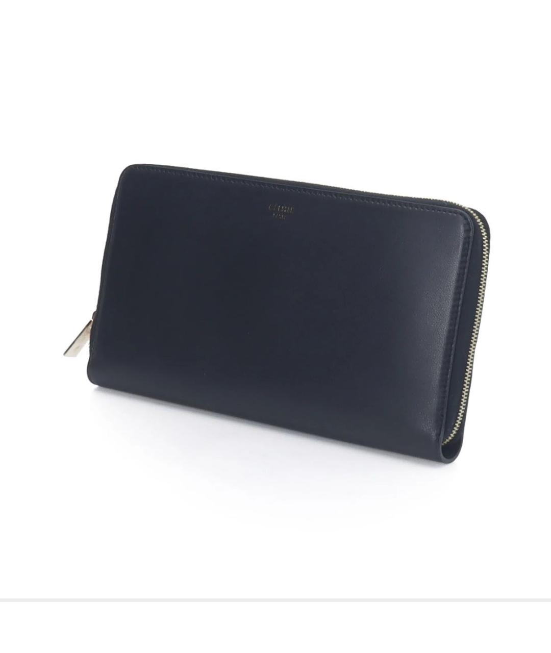 CELINE Черный кожаный кошелек, фото 2