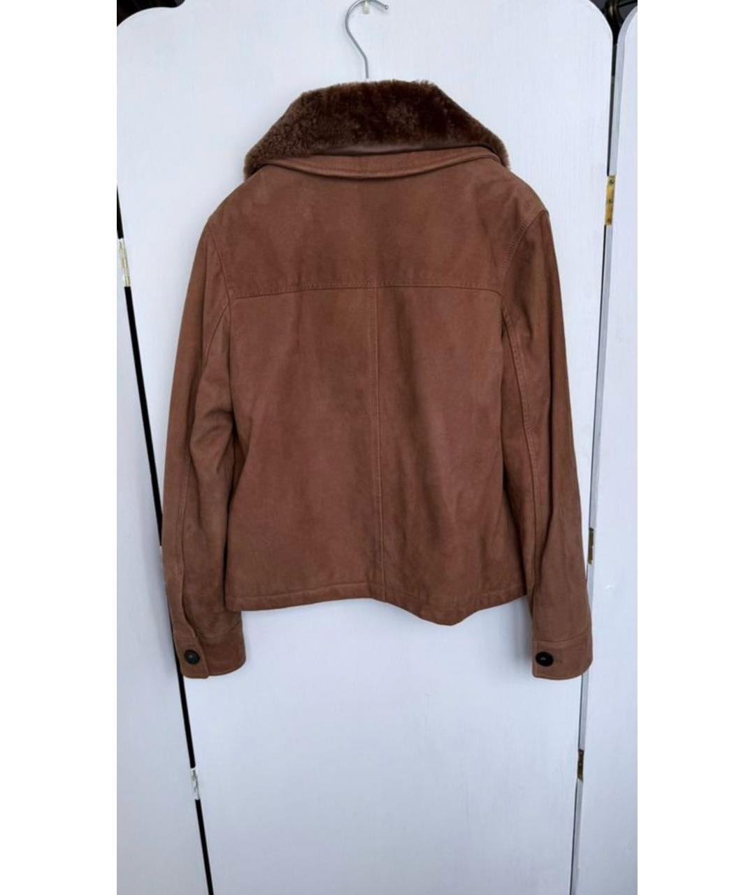 WOOLRICH Коричневая замшевая куртка, фото 5