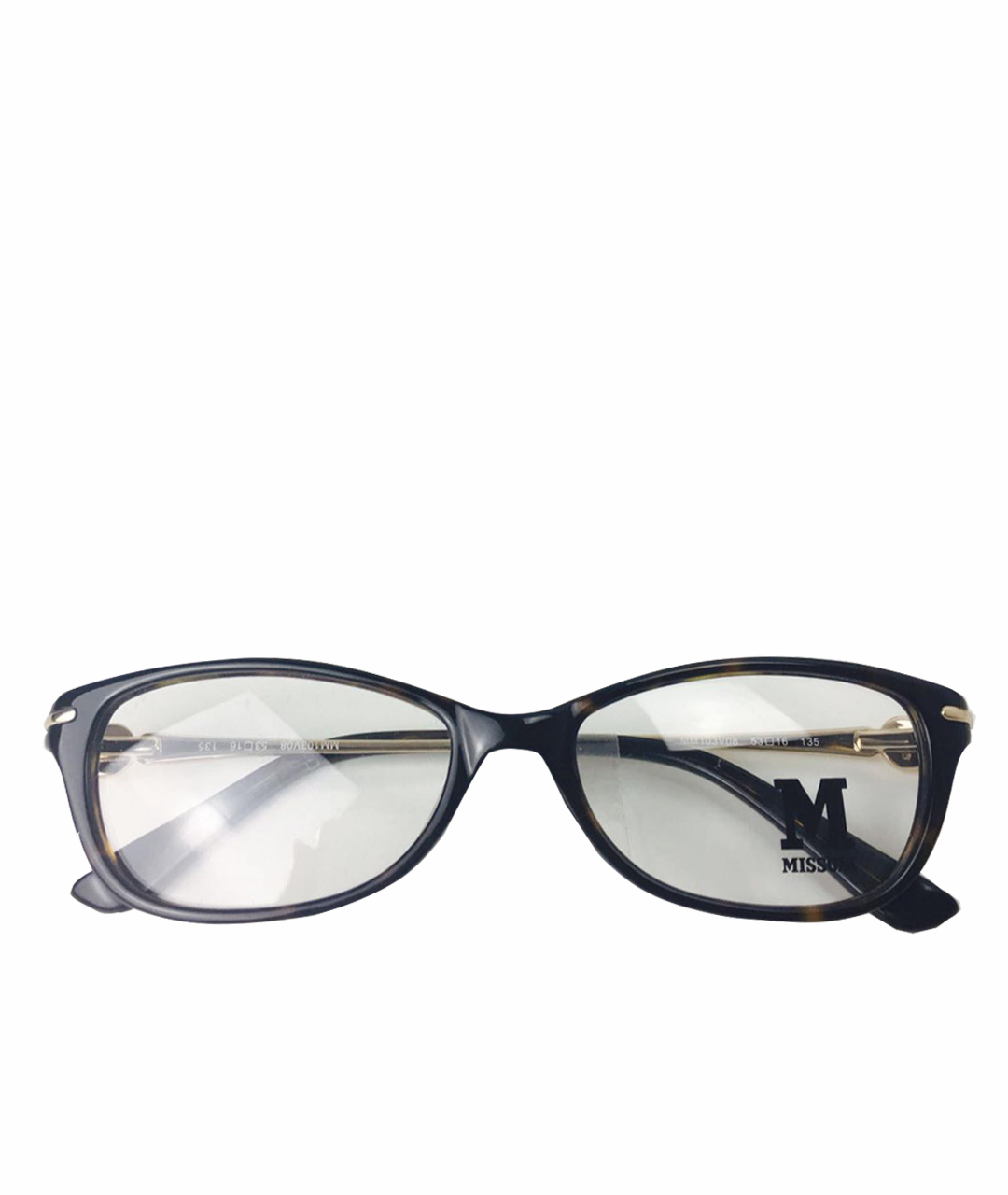 M MISSONI Черные пластиковые солнцезащитные очки, фото 1