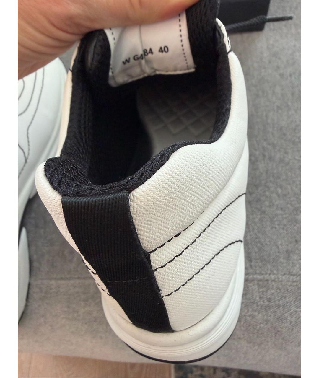 CHANEL Белые кожаные кроссовки, фото 4