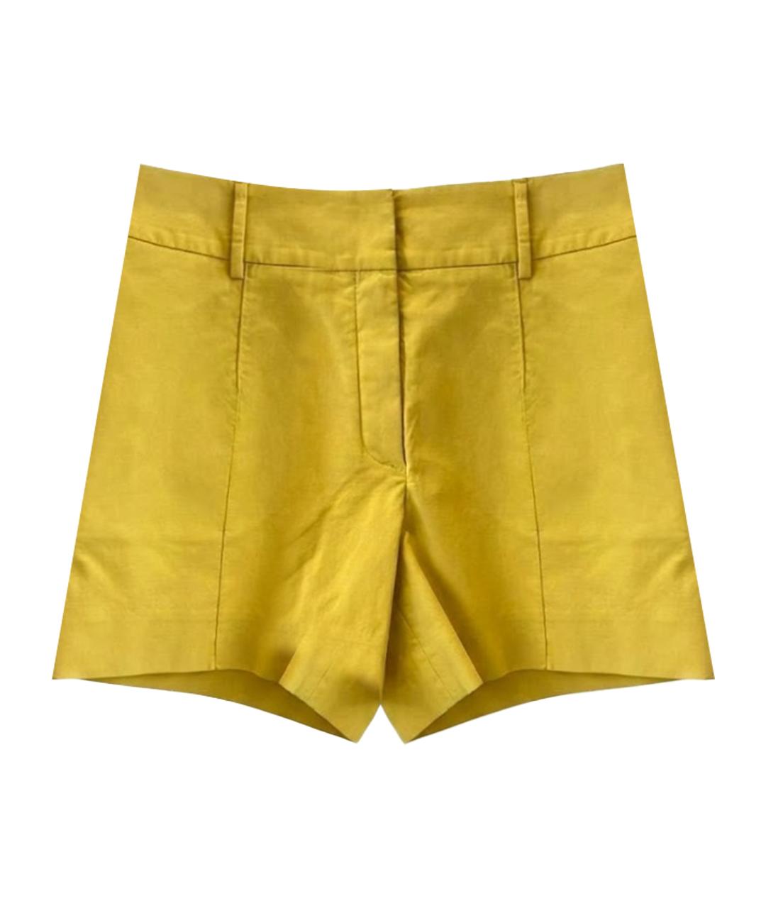 HERMES Желтая юбка мини, фото 1
