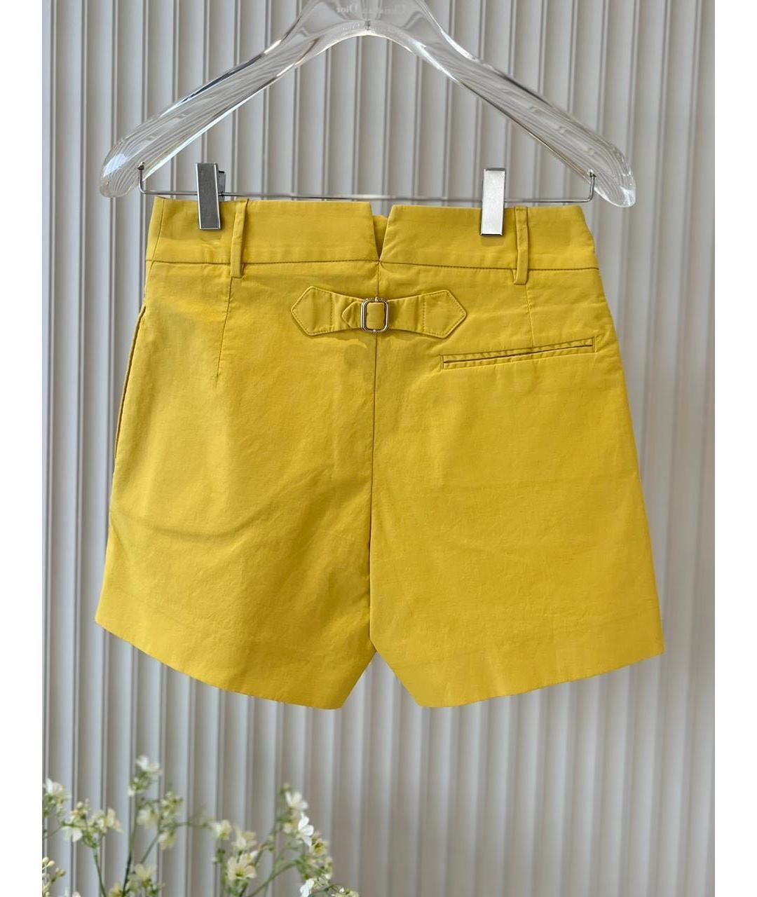 HERMES Желтая юбка мини, фото 2