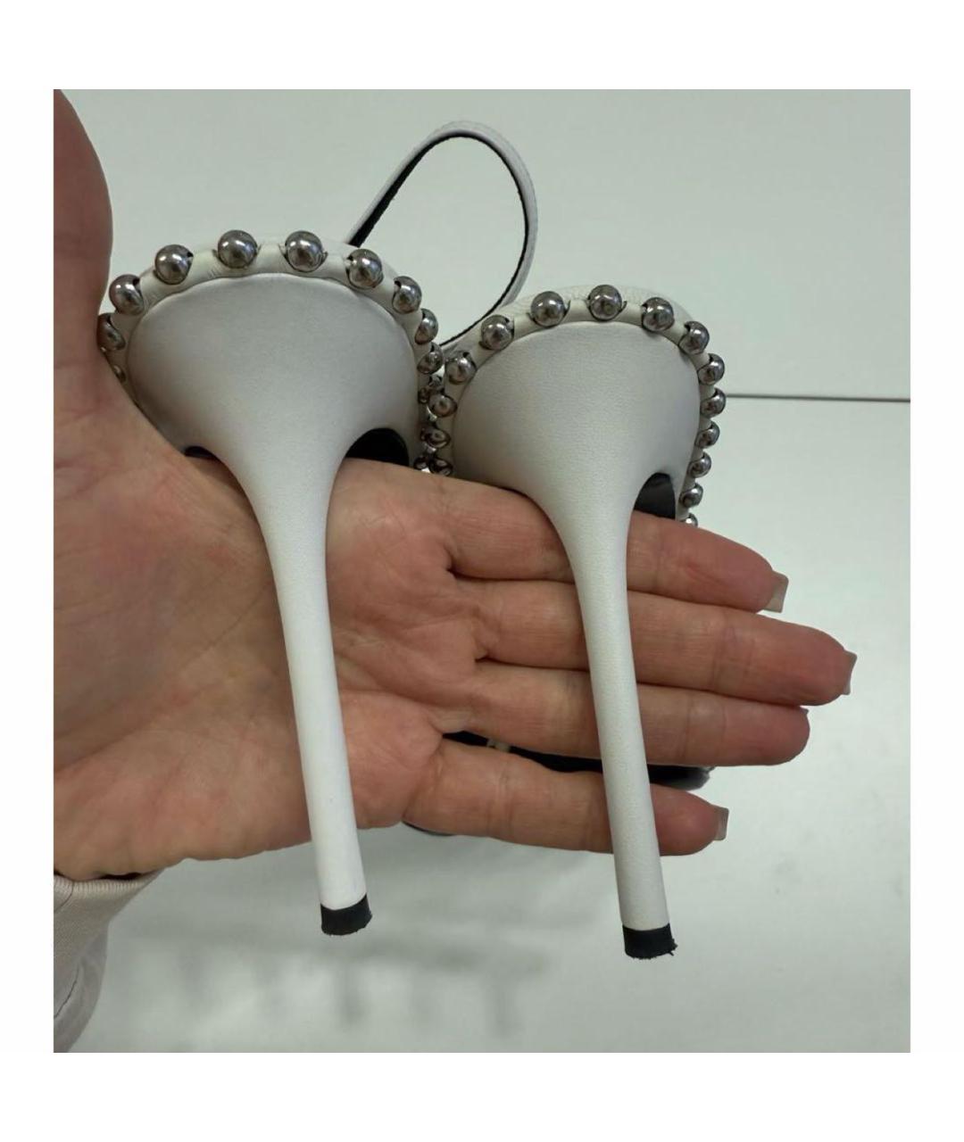 ALEXANDER WANG Белые кожаные туфли, фото 3