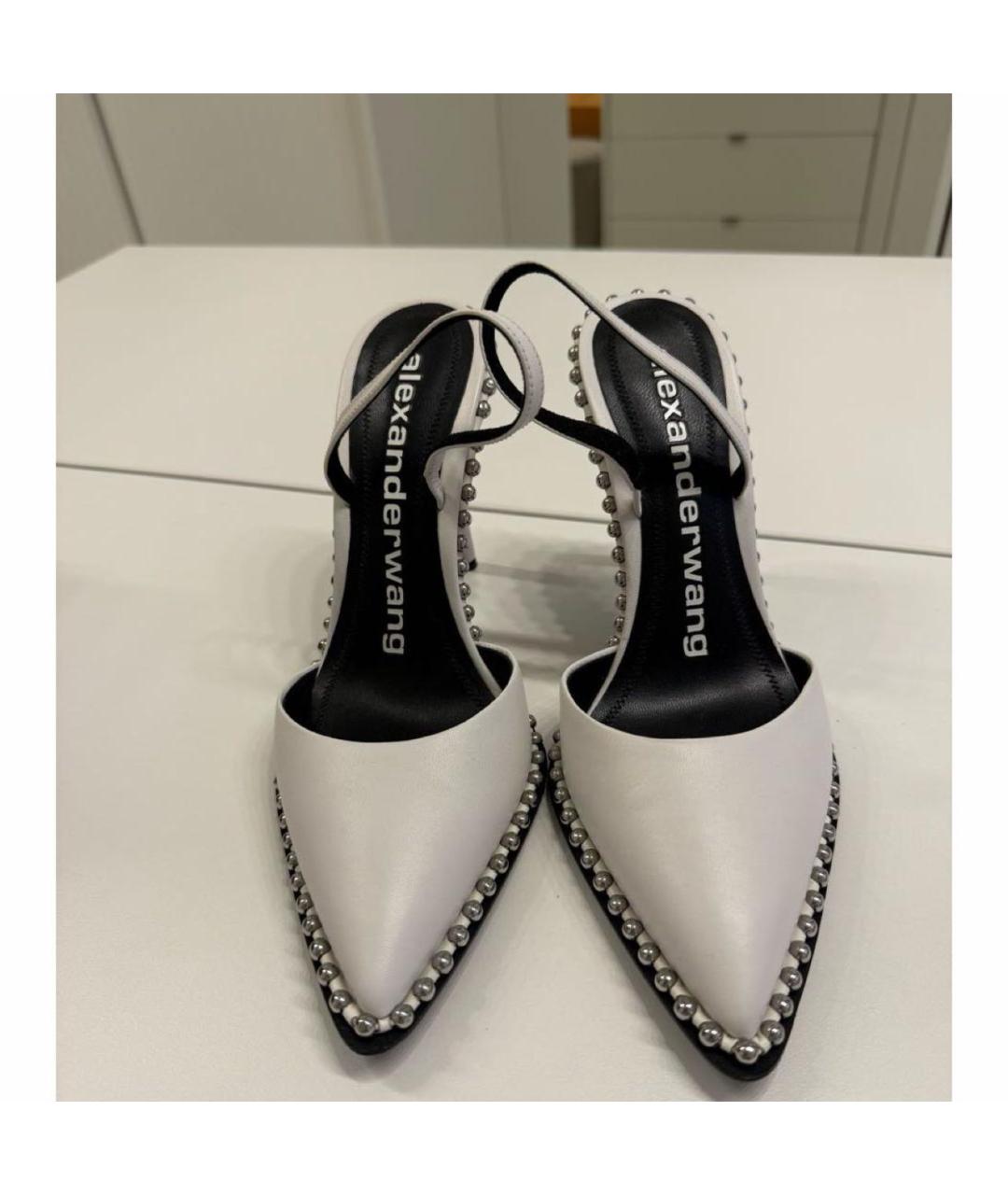 ALEXANDER WANG Белые кожаные туфли, фото 2