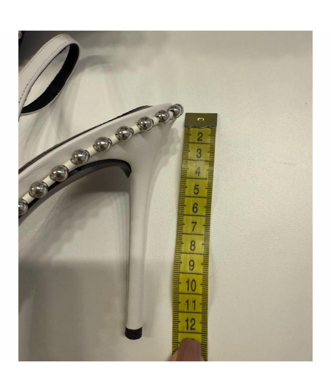 ALEXANDER WANG Белые кожаные туфли, фото 7