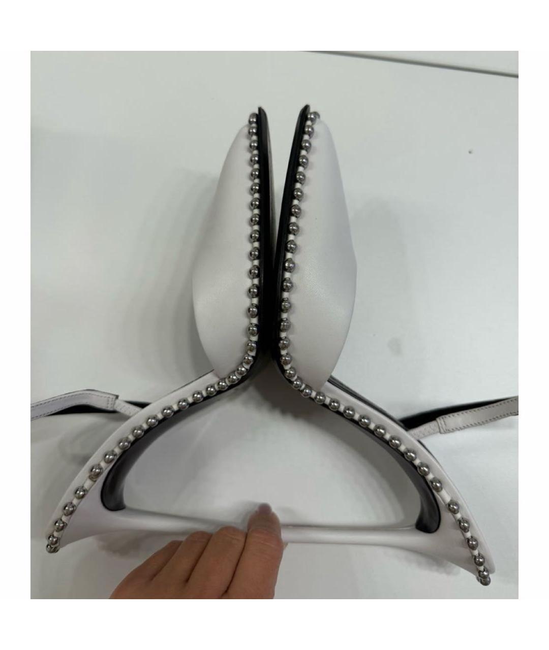 ALEXANDER WANG Белые кожаные туфли, фото 6