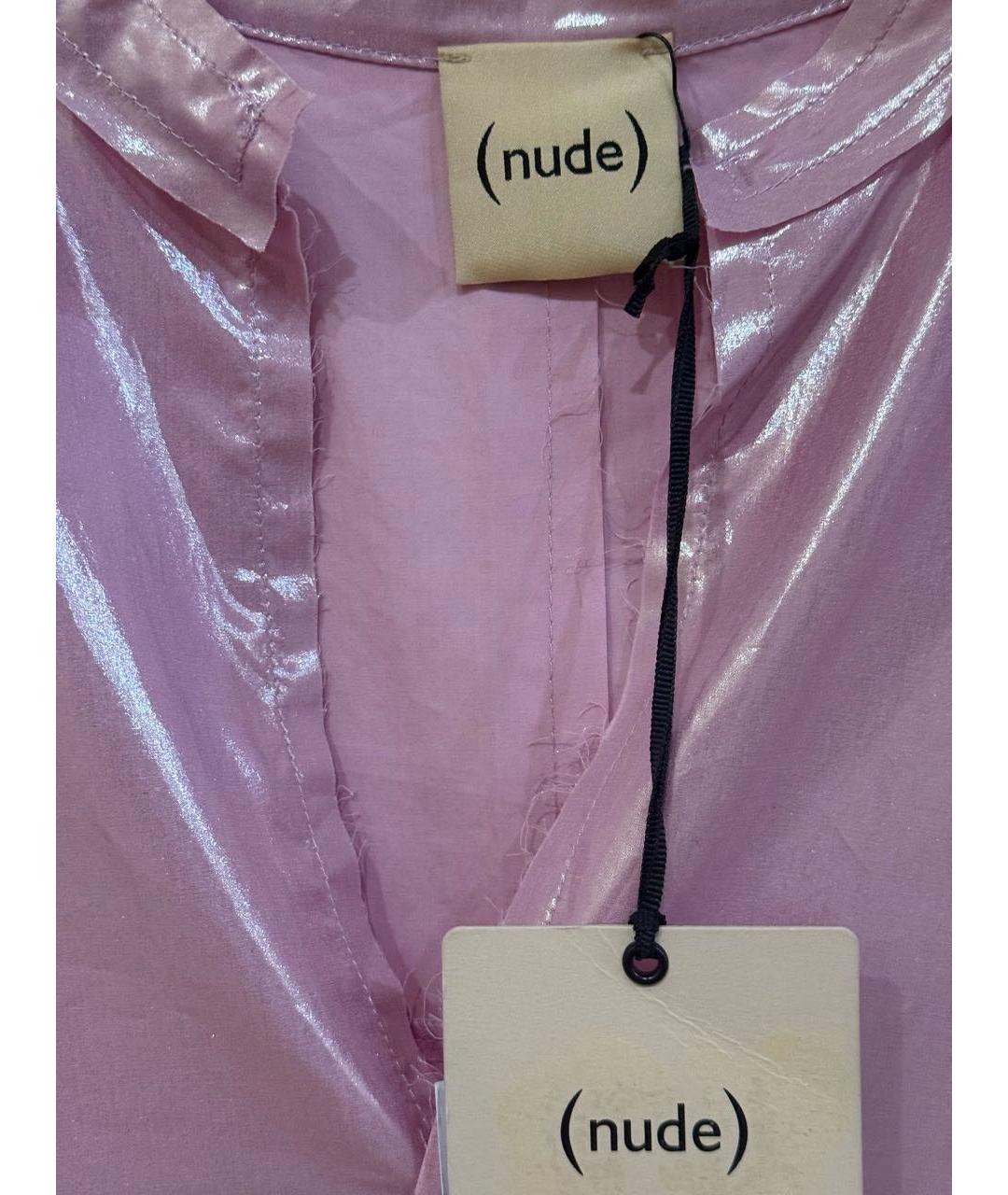 NUDE Розовая хлопковая блузы, фото 3
