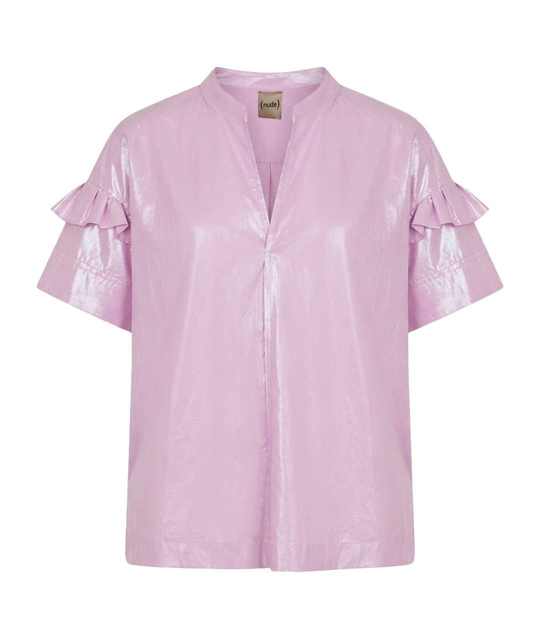 NUDE Розовая хлопковая блузы, фото 1