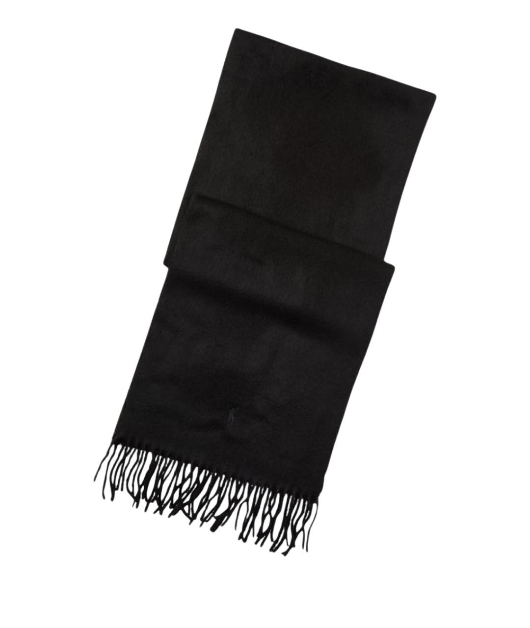 POLO RALPH LAUREN Черный кашемировый шарф, фото 1