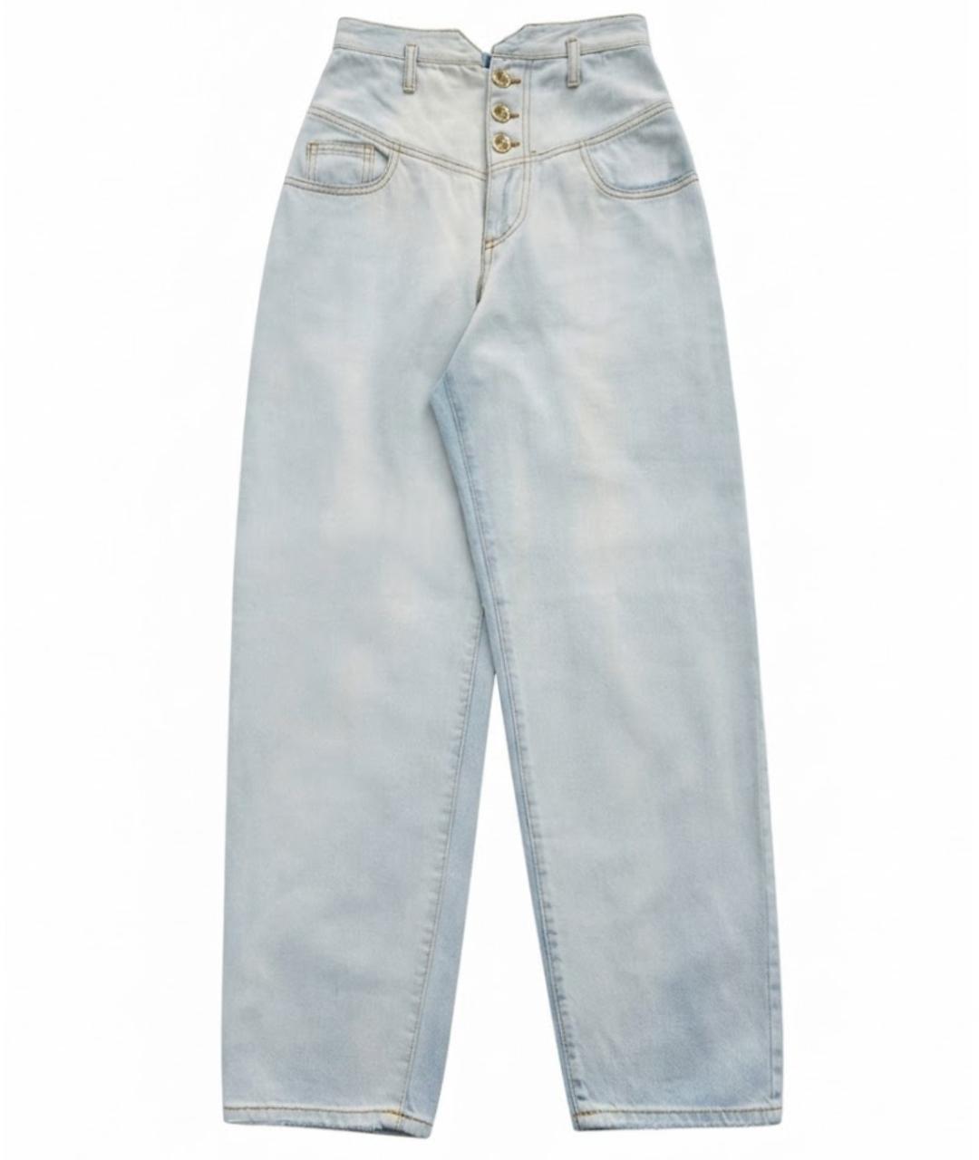 PINKO Голубые прямые джинсы, фото 1