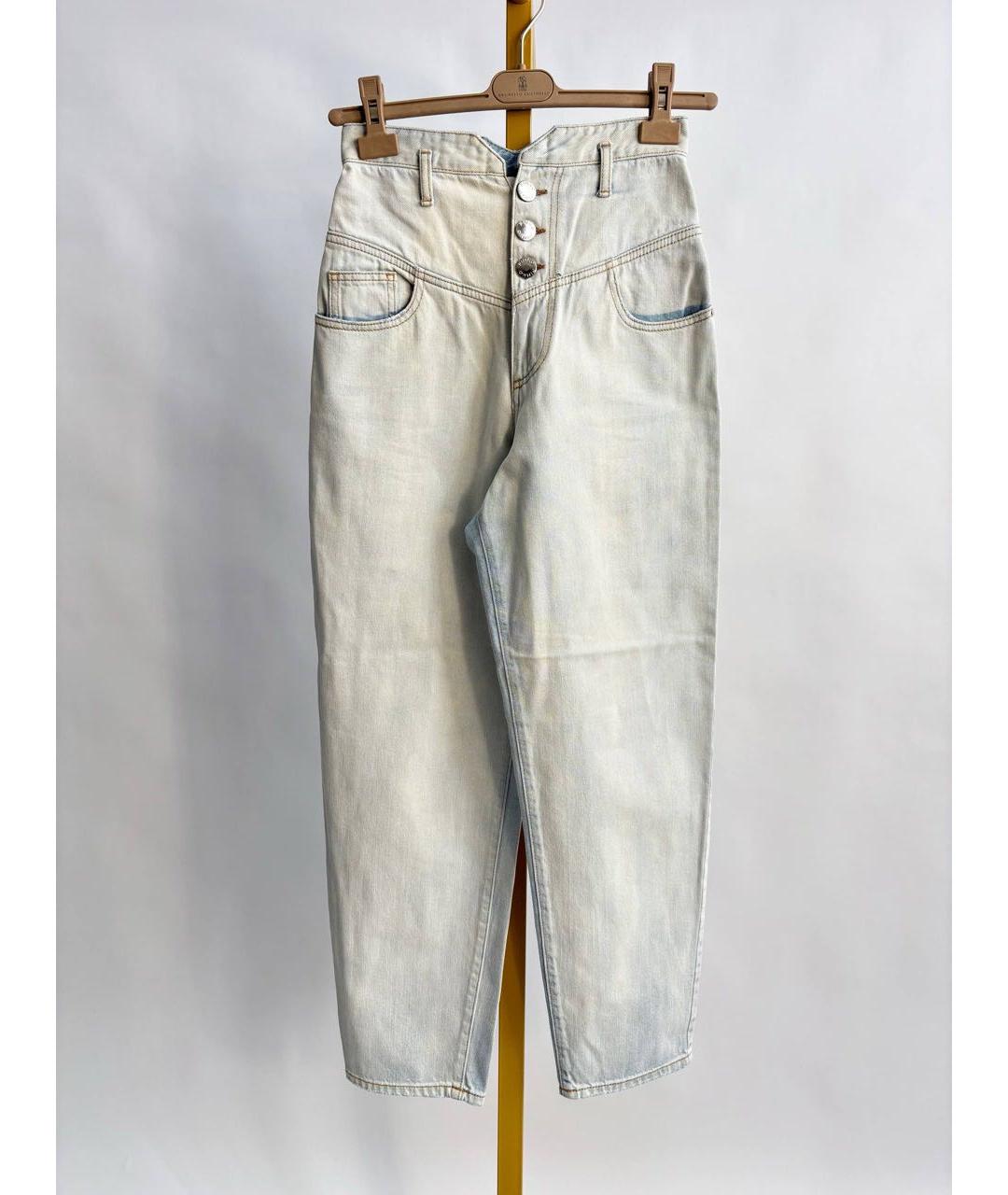 PINKO Голубые прямые джинсы, фото 6