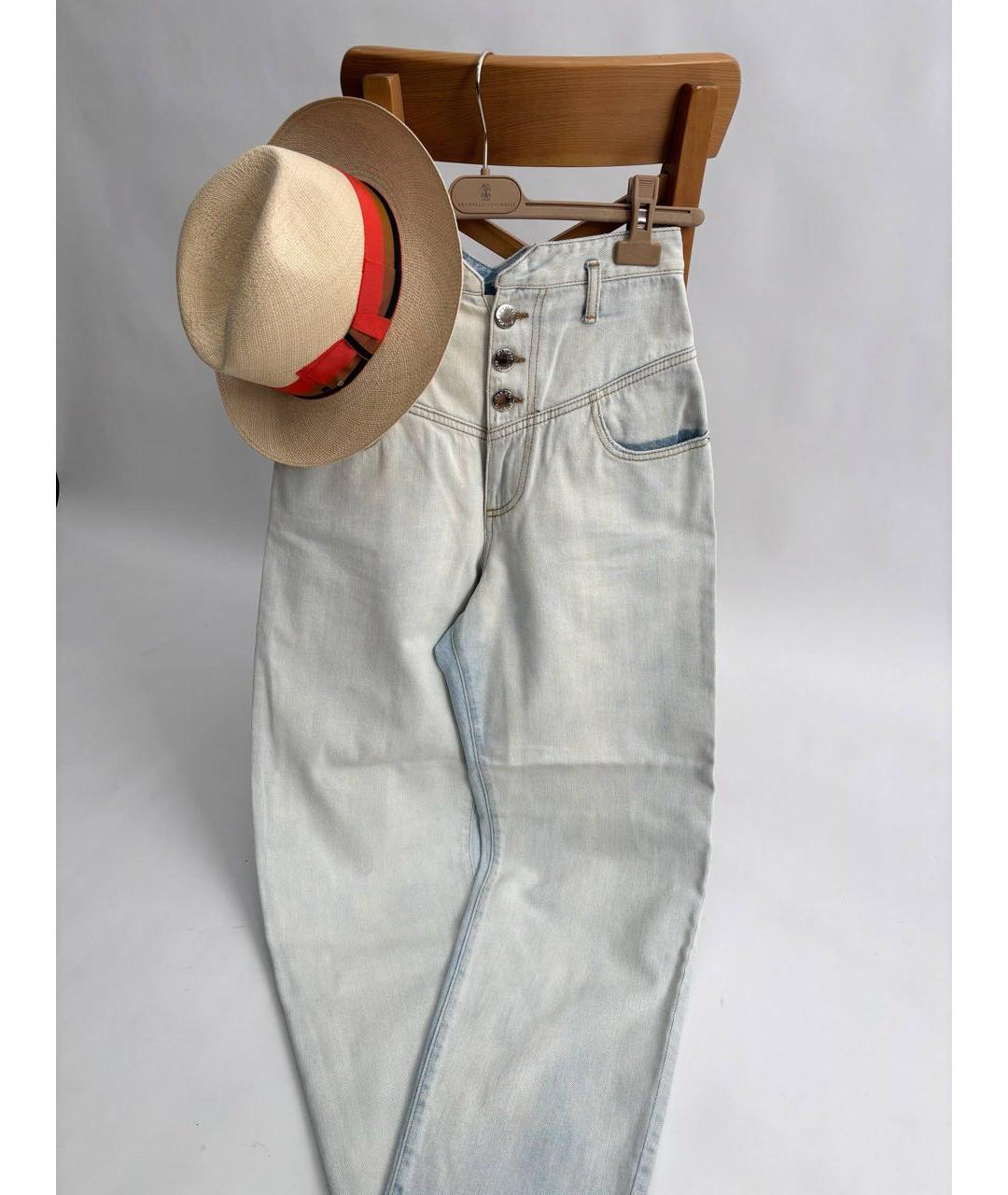 PINKO Голубые прямые джинсы, фото 5