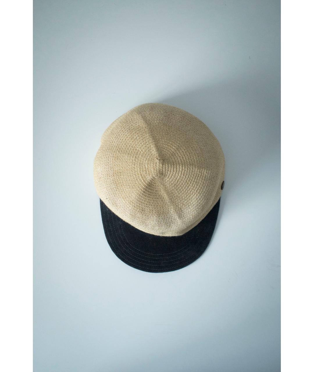 Kapital Бежевая соломенная кепка/бейсболка, фото 9